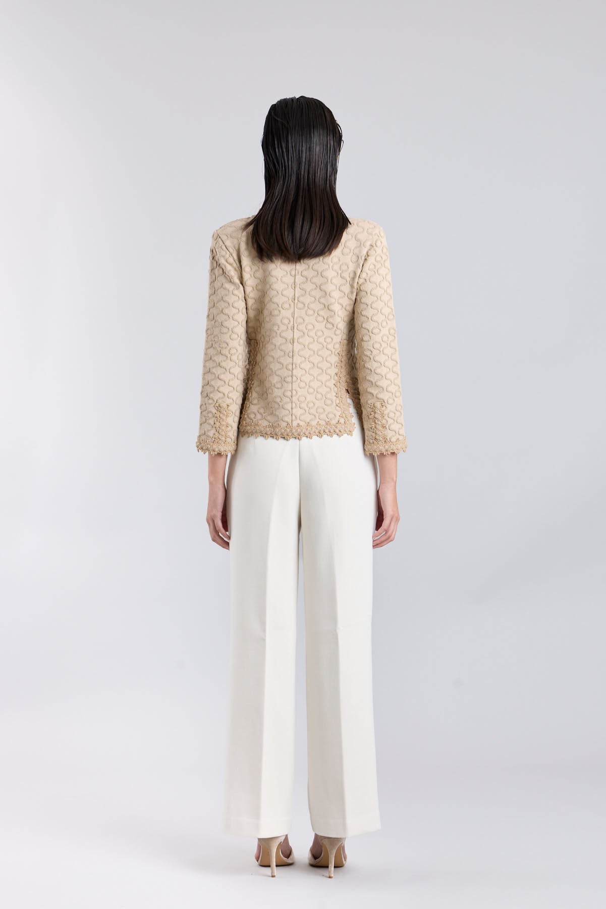 Chaqueta punto beige mujer Paola - Edición Limitada - THE EXTREME COLLECTION