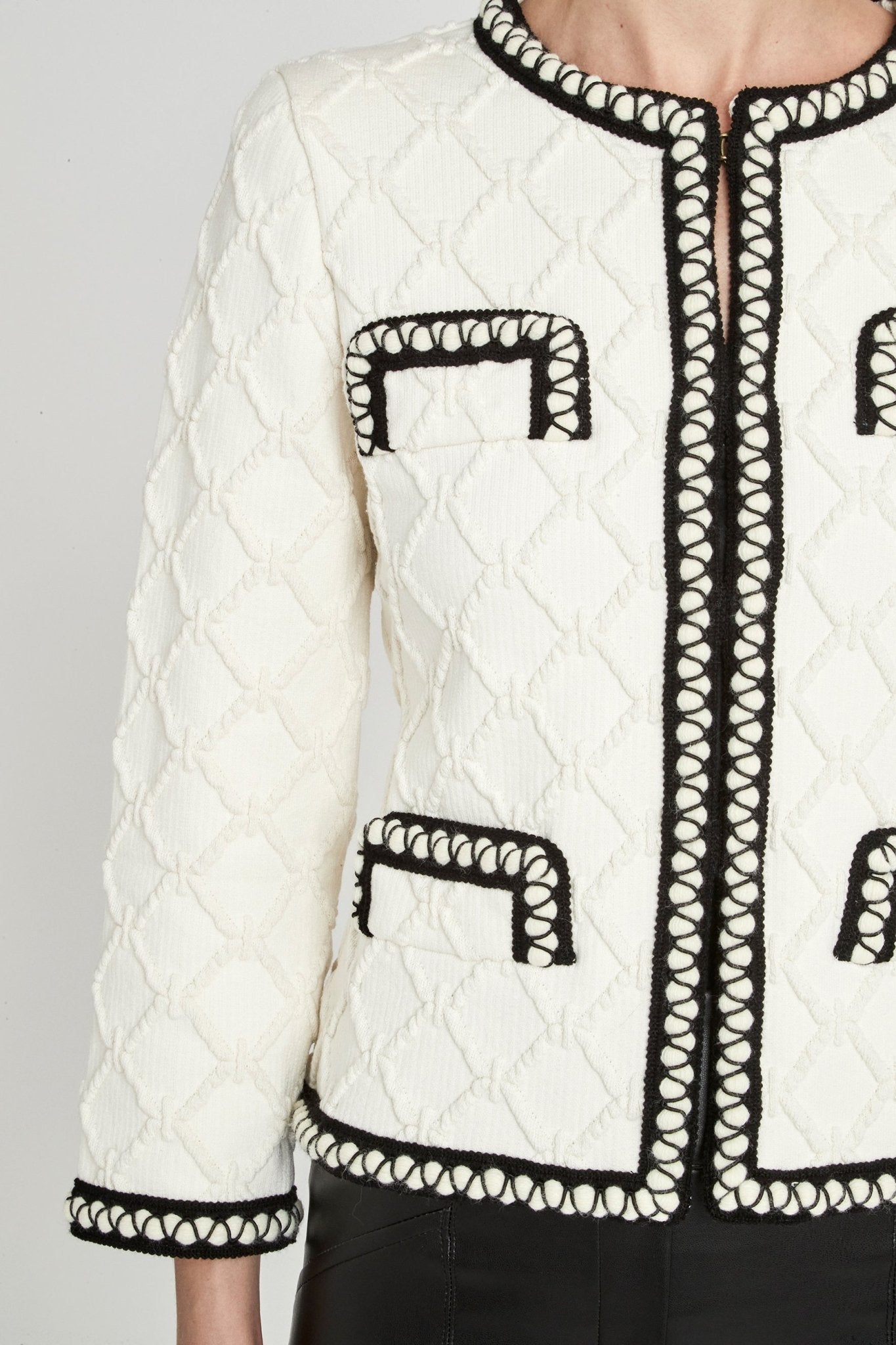 CHAQUETA TWEED BLANCA GAJA - THE EXTREME COLLECTION