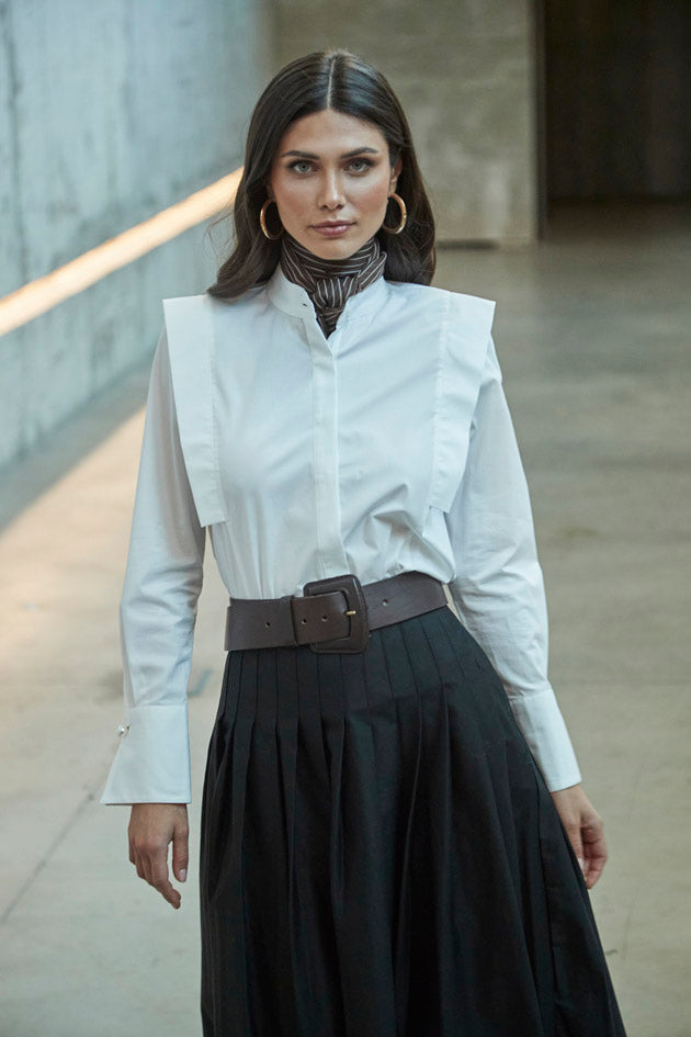 CAMISA BLANCA CUELLO MAO LULU - THE EXTREME COLLECTION