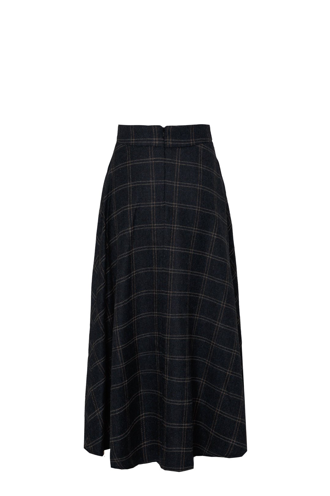 FALDA MIDI CUADROS ZAFIRO PETRA 01 - THE EXTREME COLLECTION