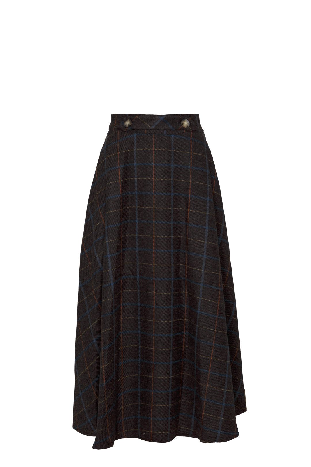 FALDA MIDI CUADROS ZAFIRO PETRA 02 - THE EXTREME COLLECTION