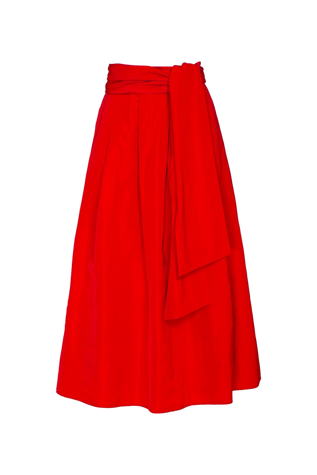 FALDA MIDI ROJO TAFETA - THE EXTREME COLLECTION