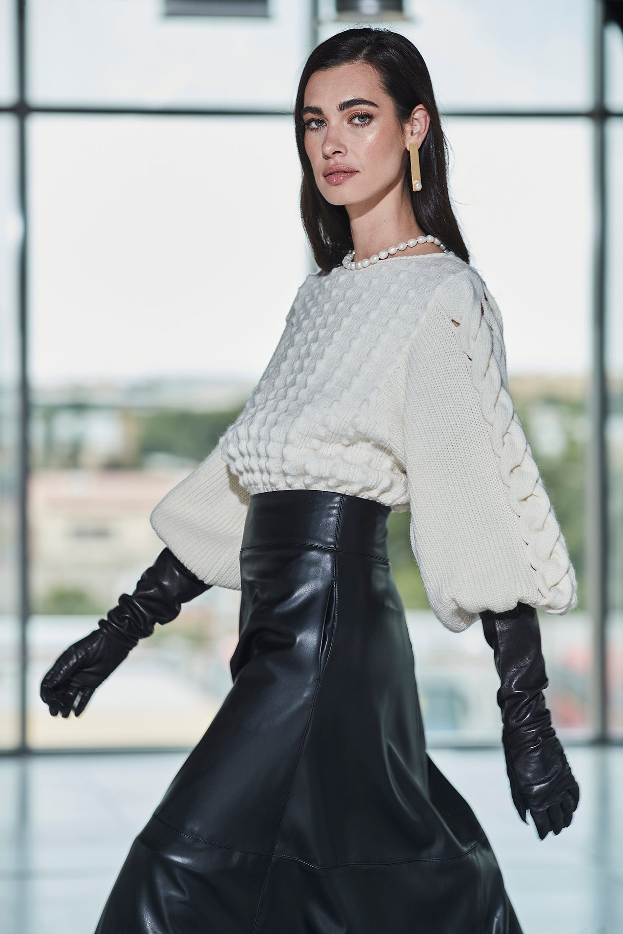 JERSEY DE PUNTO TRENZADO CAPUCINE - THE EXTREME COLLECTION