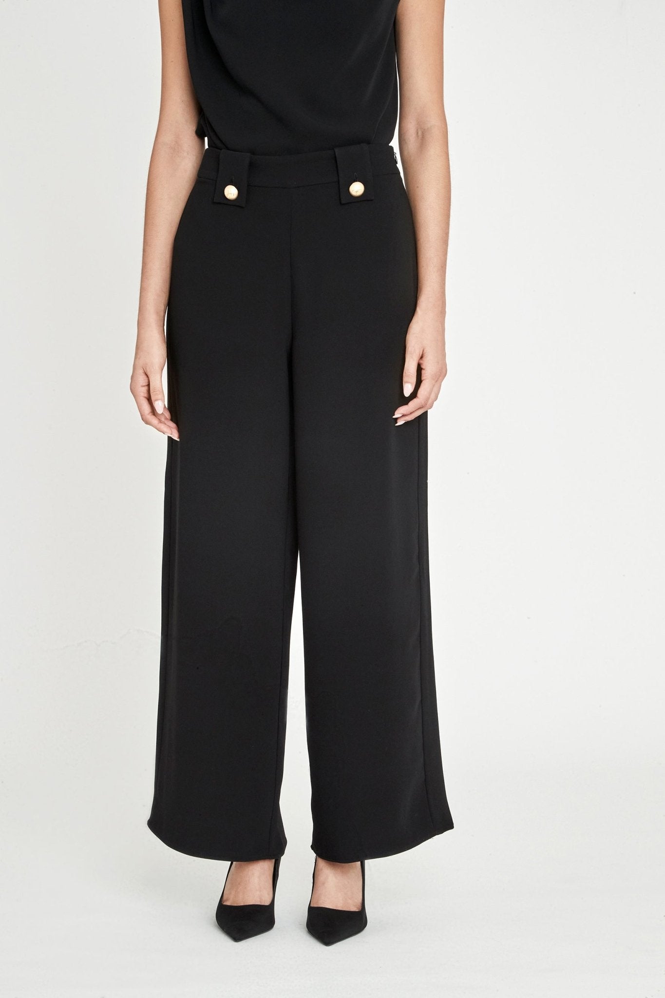 PANTALON FLUIDO AZABACHE THIMOTHEA - THE EXTREME COLLECTION
