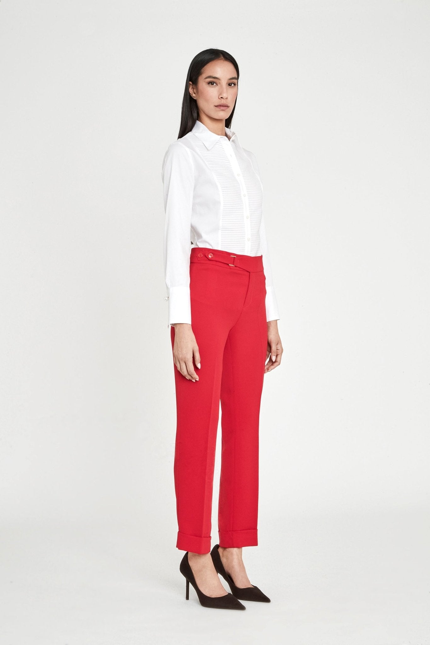 PANTALÓN HEBILLA ROJO ATELIER - THE EXTREME COLLECTION