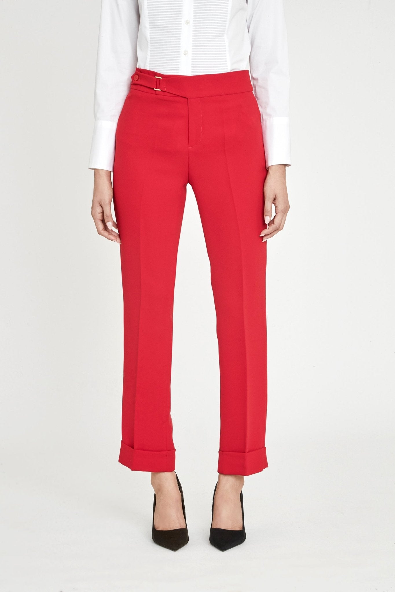 PANTALÓN HEBILLA ROJO ATELIER - THE EXTREME COLLECTION
