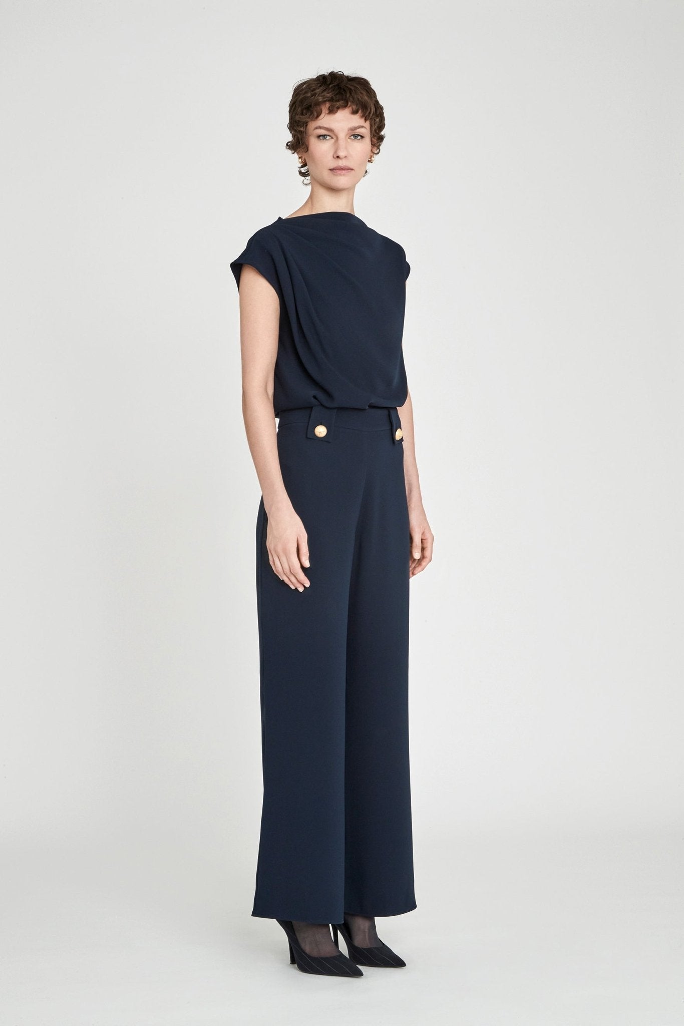 TOP ASIMÉTRICO INDIGO BENEDETTA - THE EXTREME COLLECTION