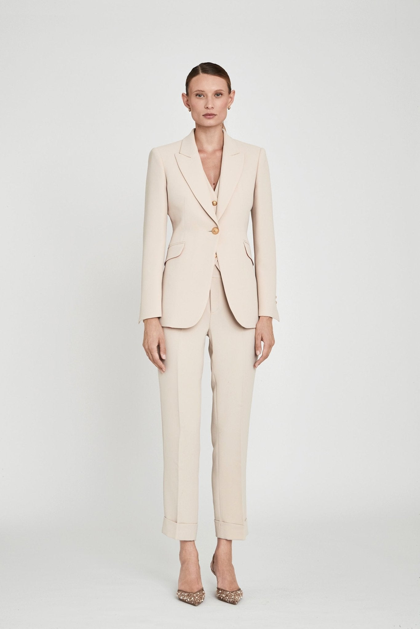 TRAJE TRES PIEZAS PARIS BEIGE - THE EXTREME COLLECTION