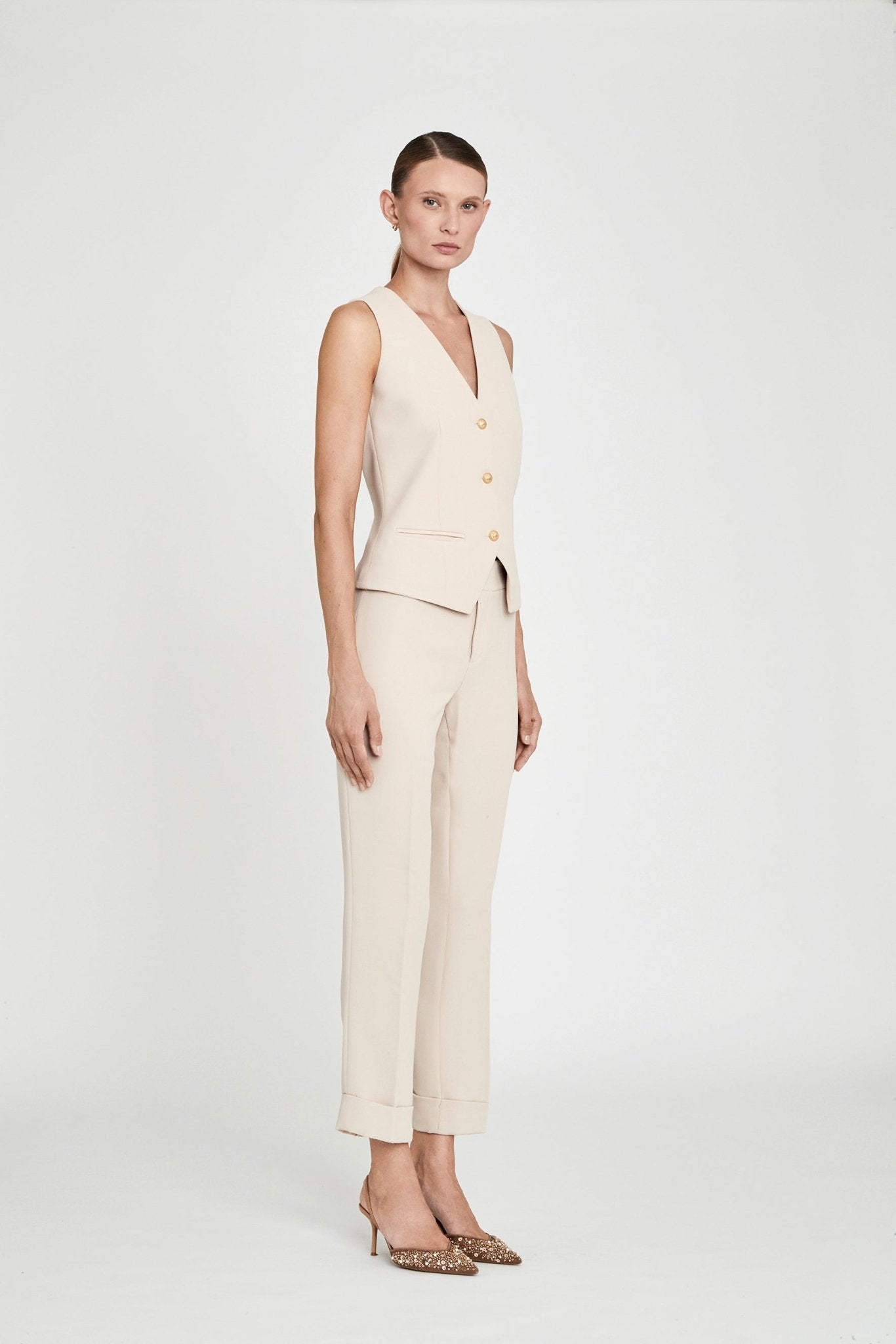 TRAJE TRES PIEZAS PARIS BEIGE - THE EXTREME COLLECTION