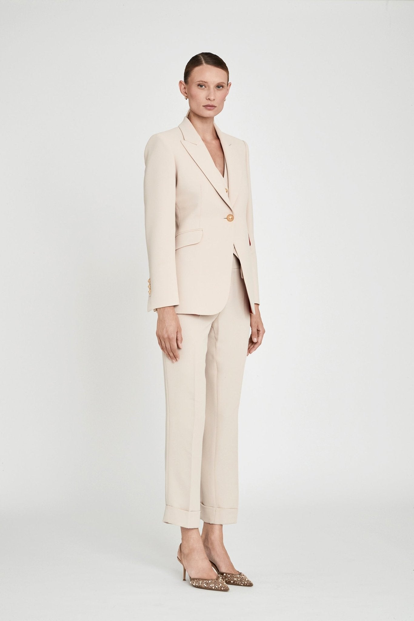 TRAJE TRES PIEZAS PARIS BEIGE - THE EXTREME COLLECTION