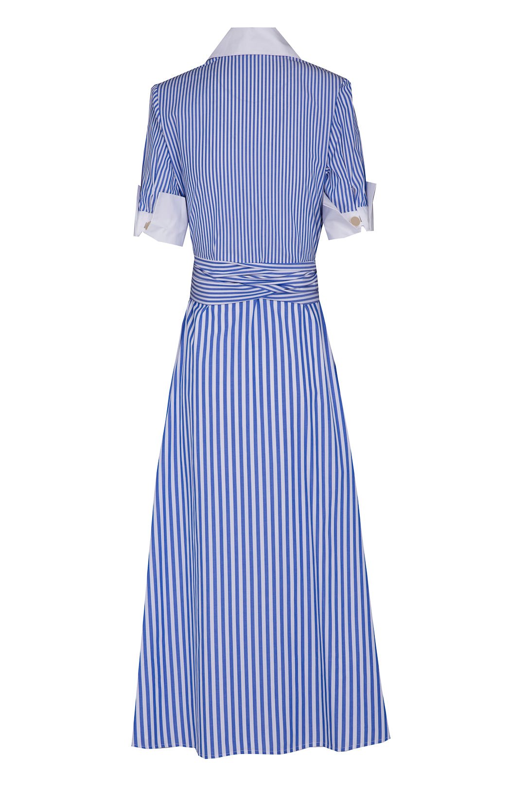 VESTIDO RAYAS AZUL Y BLANCO CORNELIA - THE EXTREME COLLECTION