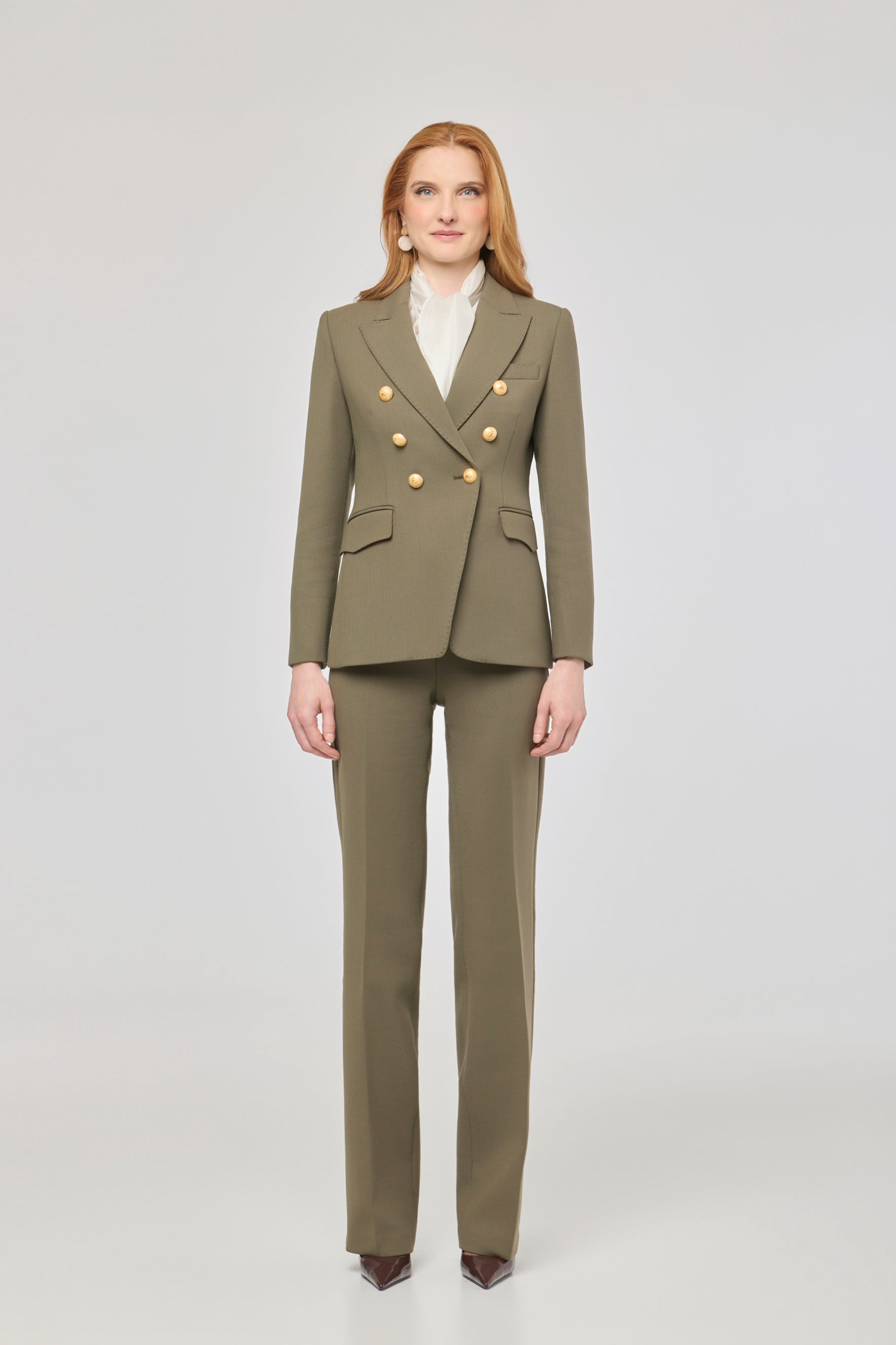 Garcia Vintage 02 Green Double-Breasted Blazer - Limited Edition