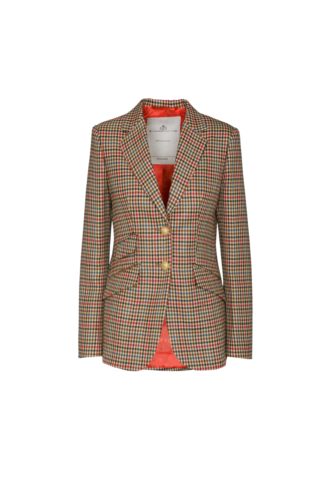 BLAZER CUADROS CARAMELO MAC HARDY