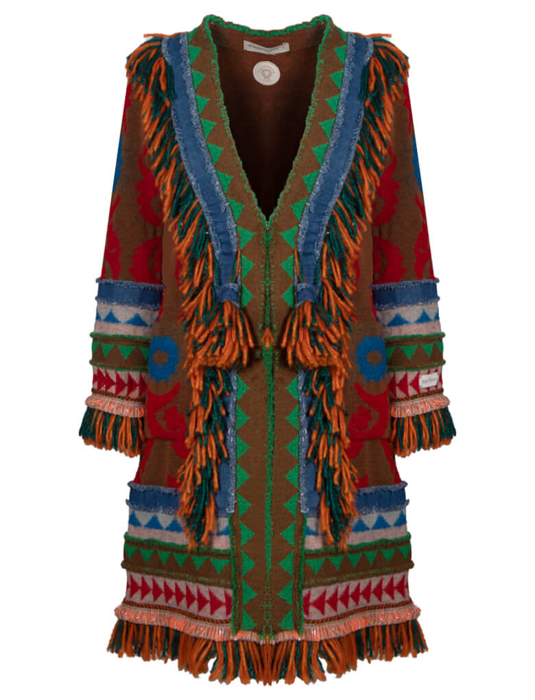 CHAQUETA LARGA PUNTO FIORELLE