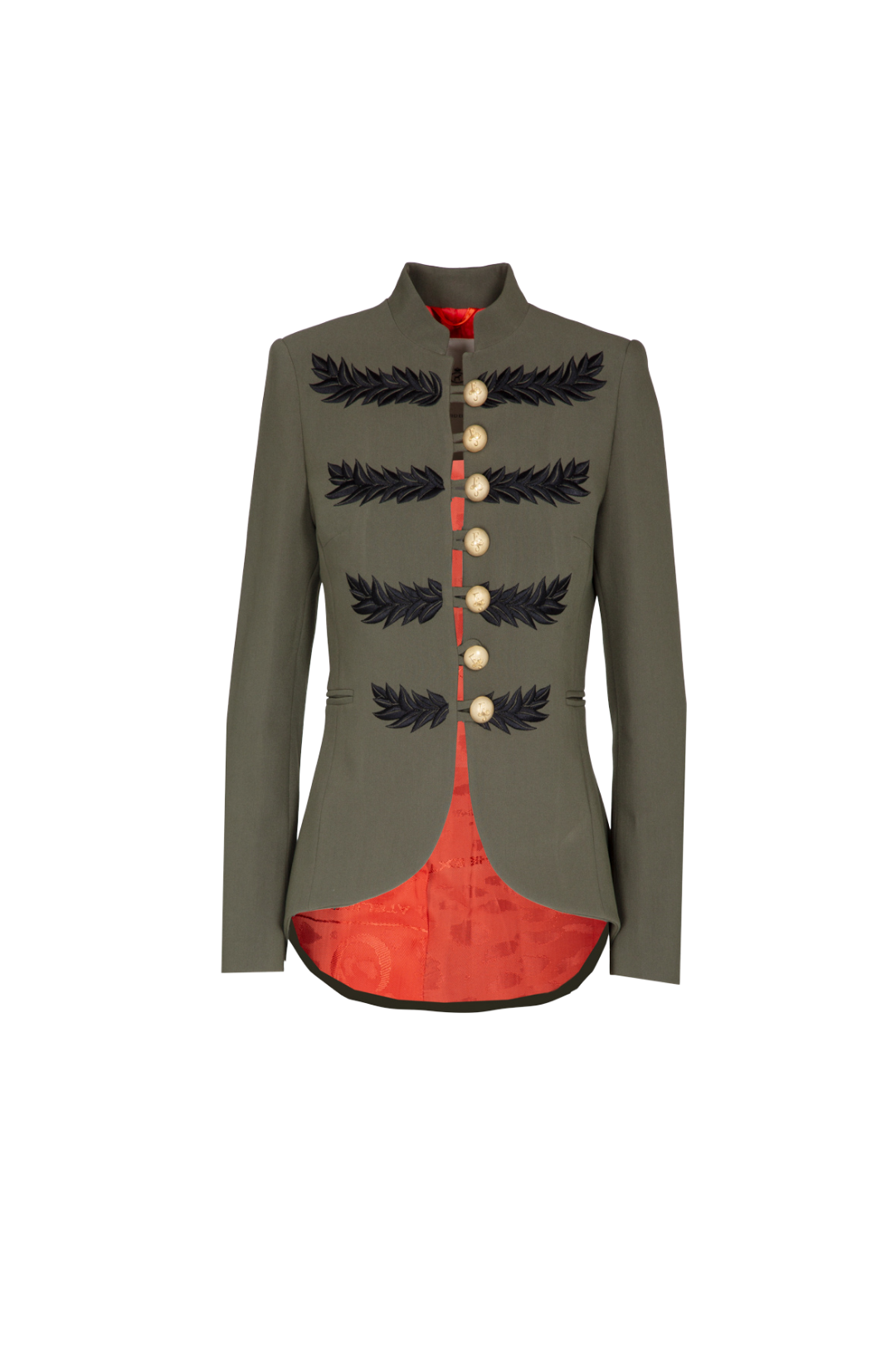 BLAZER BORDADO RENATA OLIVE GREEN