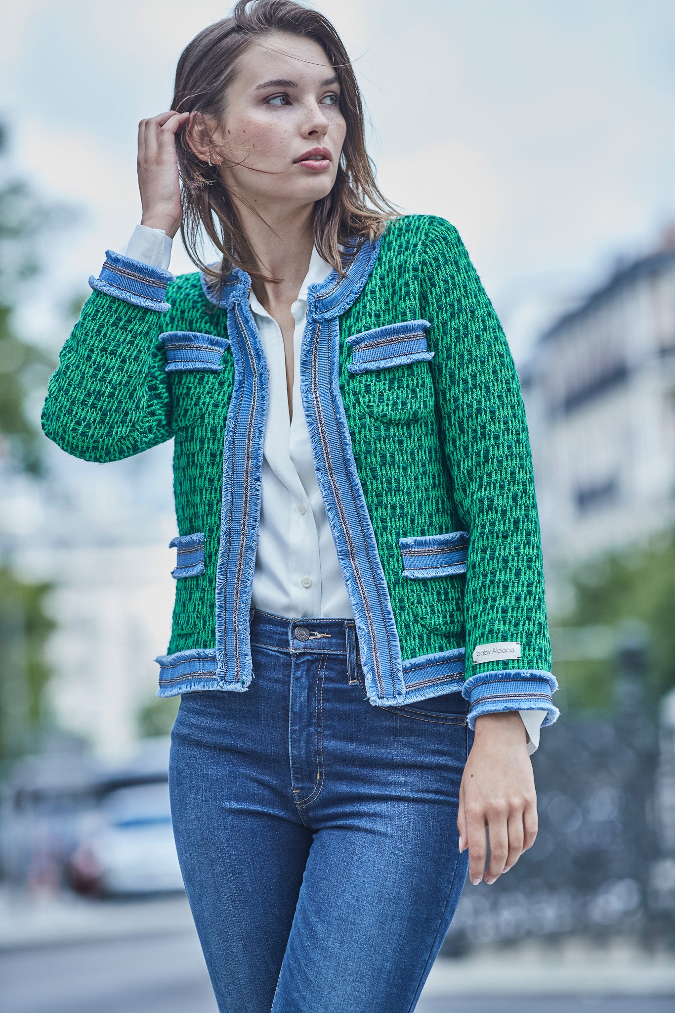 CHAQUETA TWEED VERDE MENCIA - THE EXTREME COLLECTION