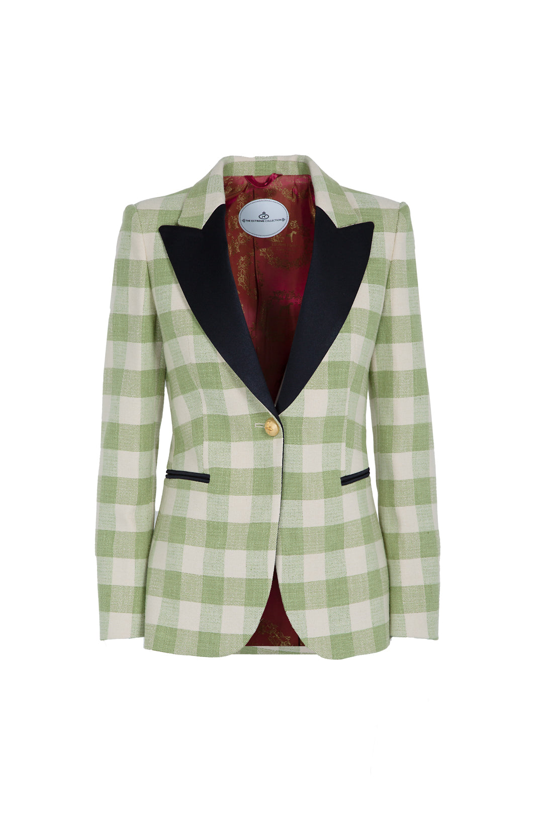 BLAZER ESMOQUIN CUADROS BERRY