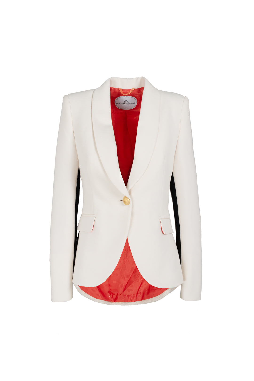 WHITE BLAZER WITH CONTRAST MADISON