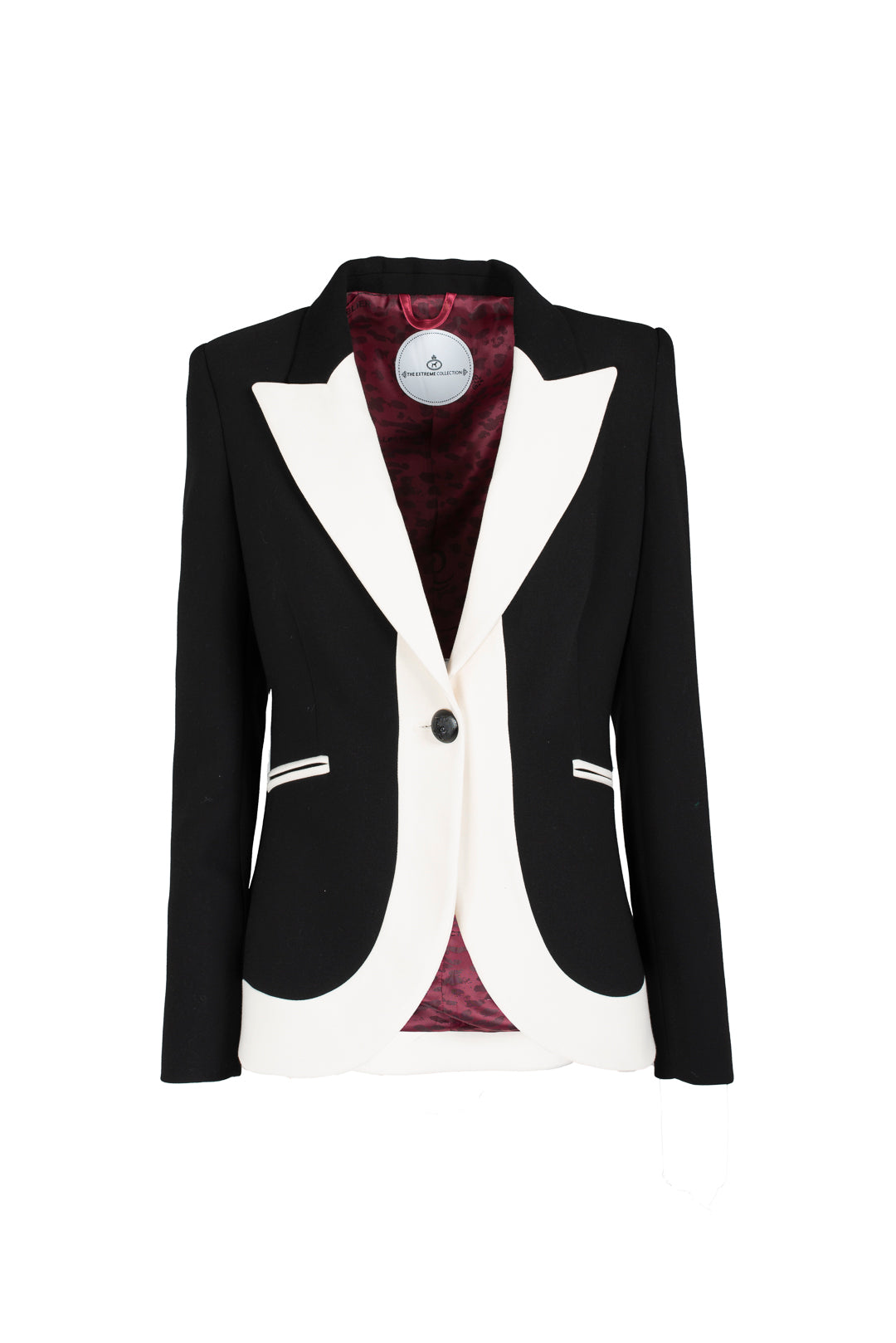 OFELIA BLACK CONTRAST BLAZER