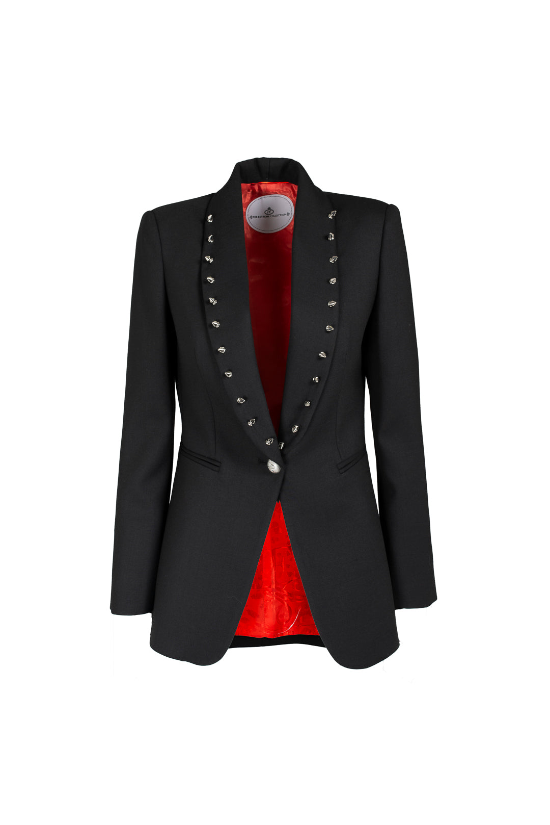 GUIDO BLACK BLAZER WITH STUDS