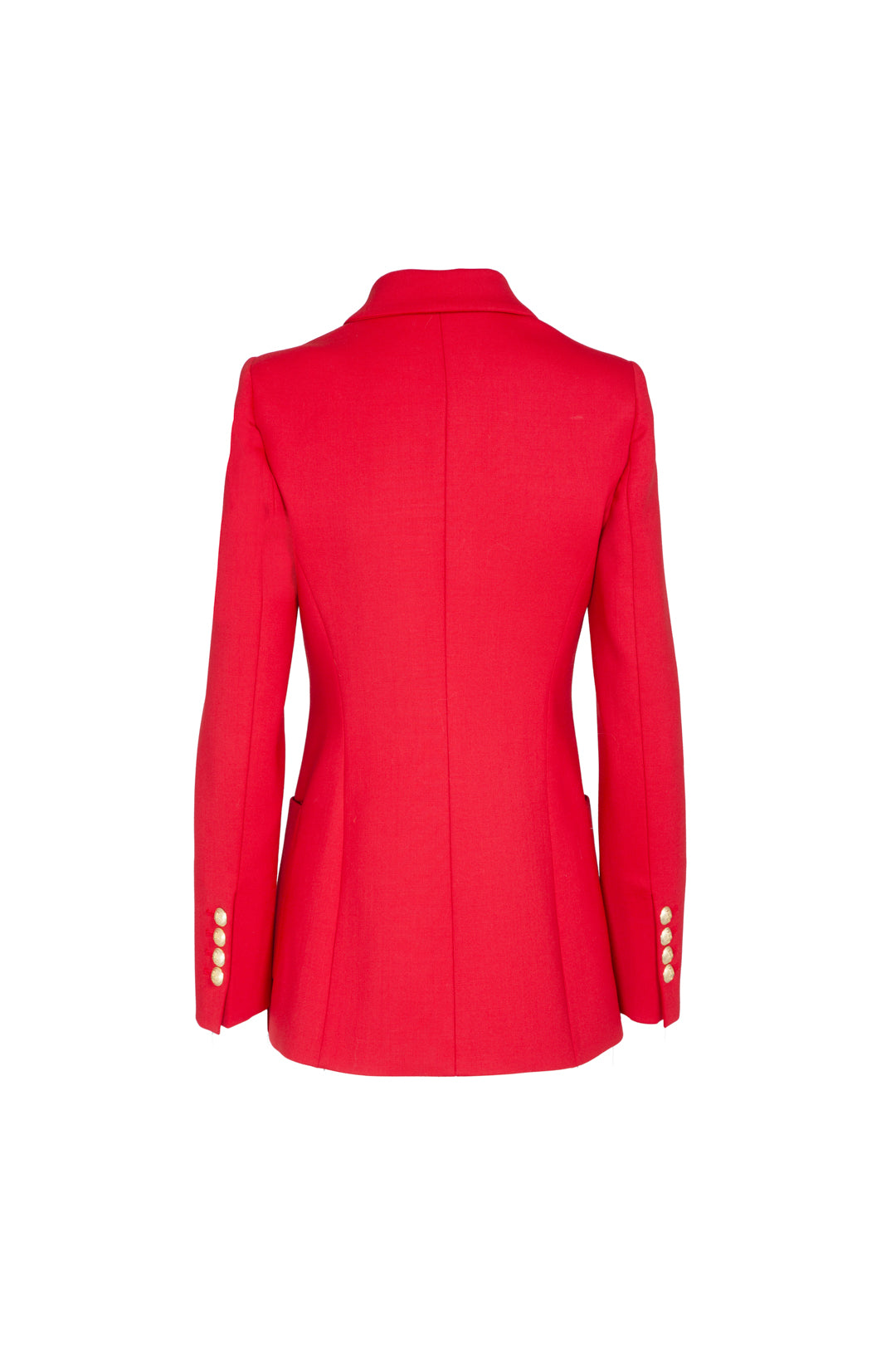 RED PLASTON POCKETS BENEDETTA BLAZER