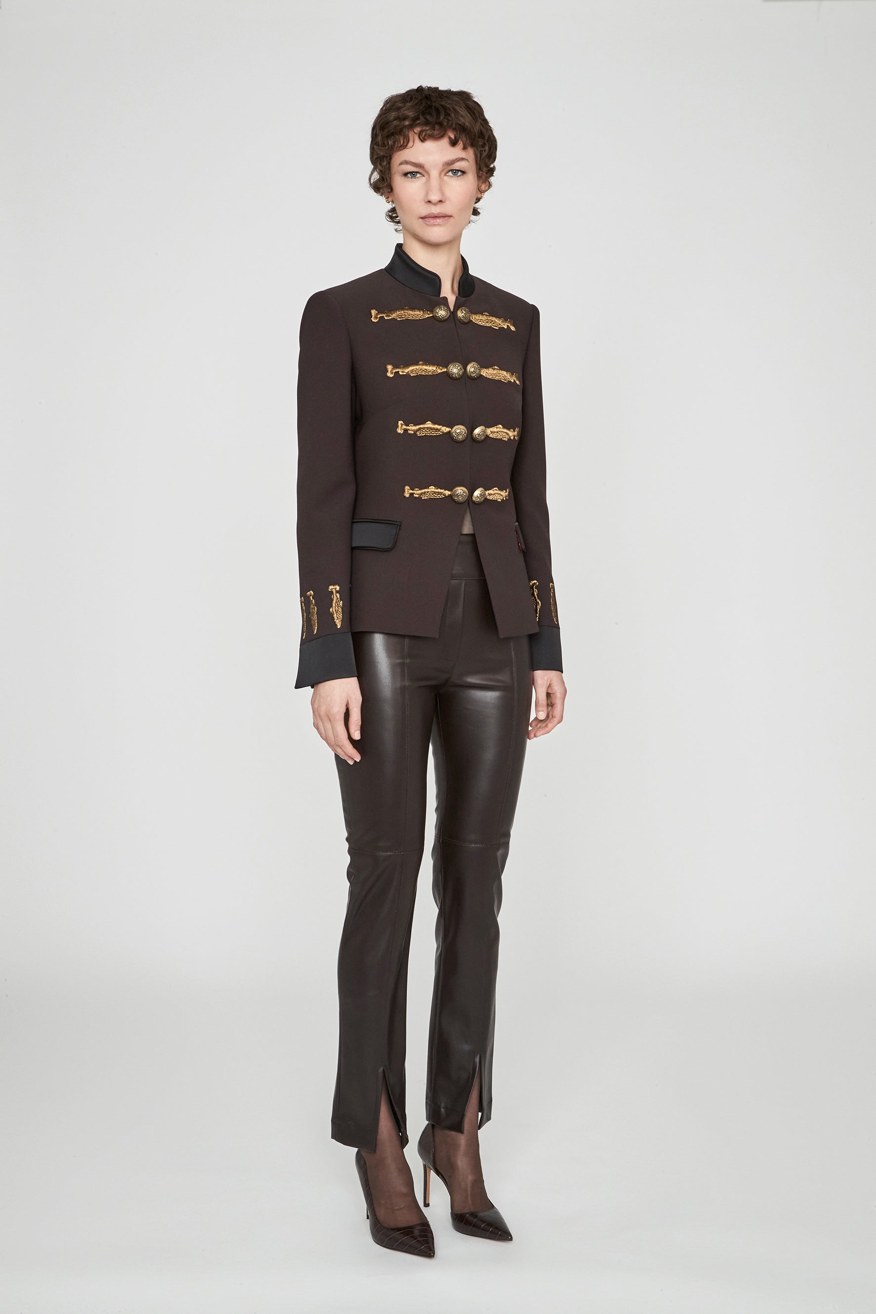 BLAZER MILITAR CACAO NUVOLA