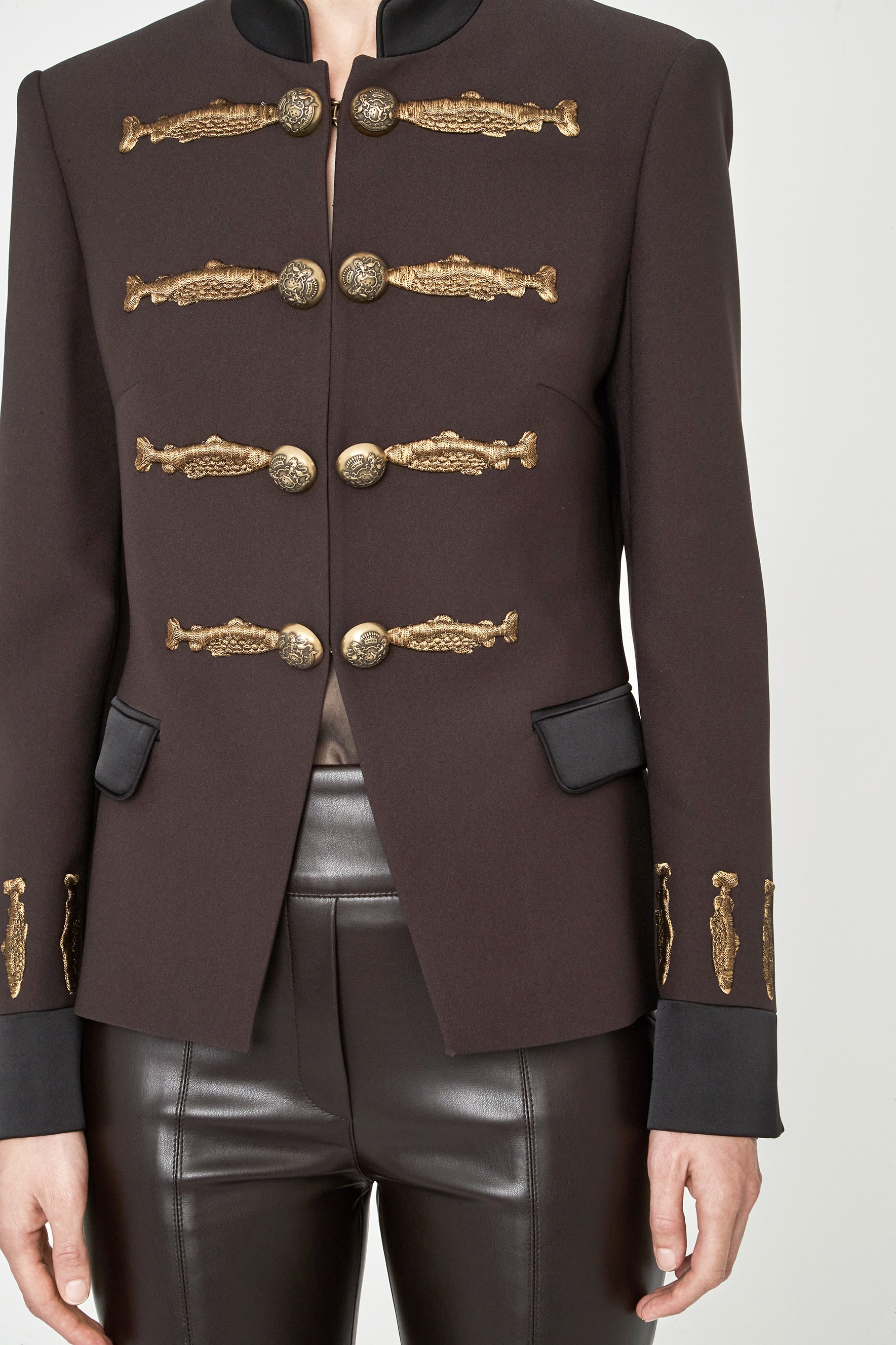 BLAZER MILITAR CACAO NUVOLA
