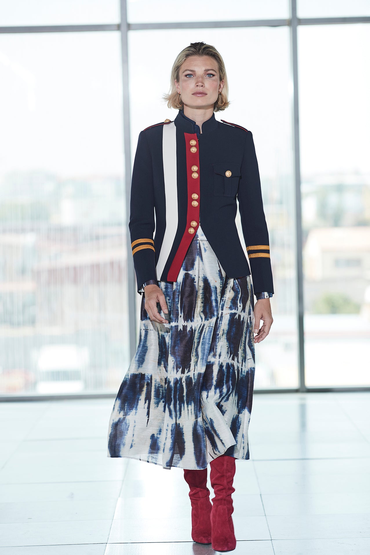 BLAZER MILITAR MARINO CLAUDIA LONDON