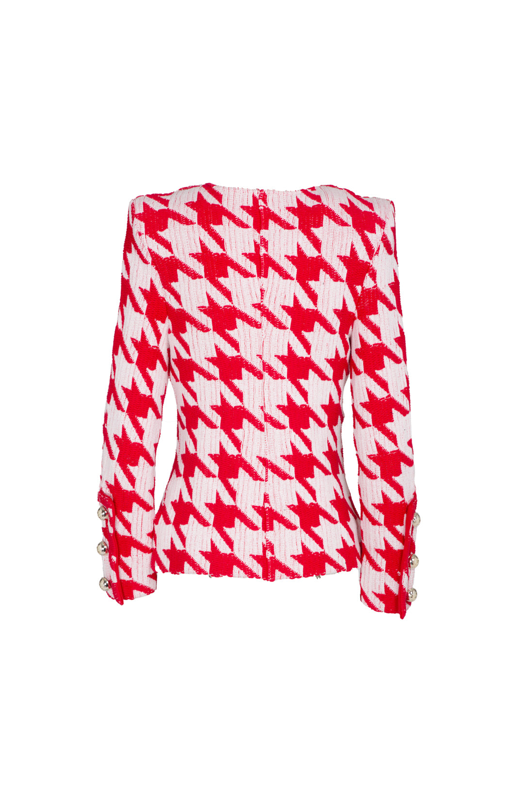 CHAQUETA PATA DE GALLO ROJA BRETON