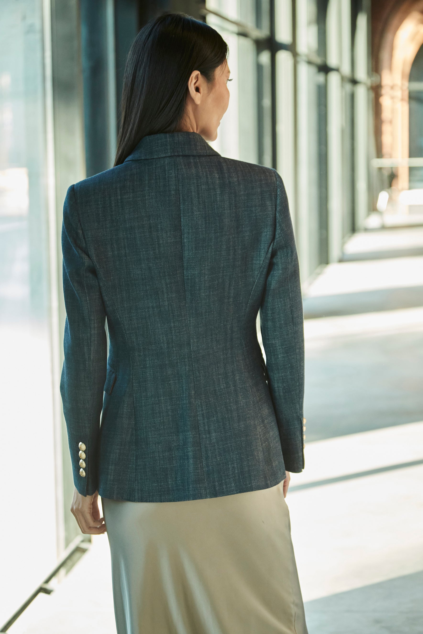 BLAZER CRUZADA DENIM PIETRO