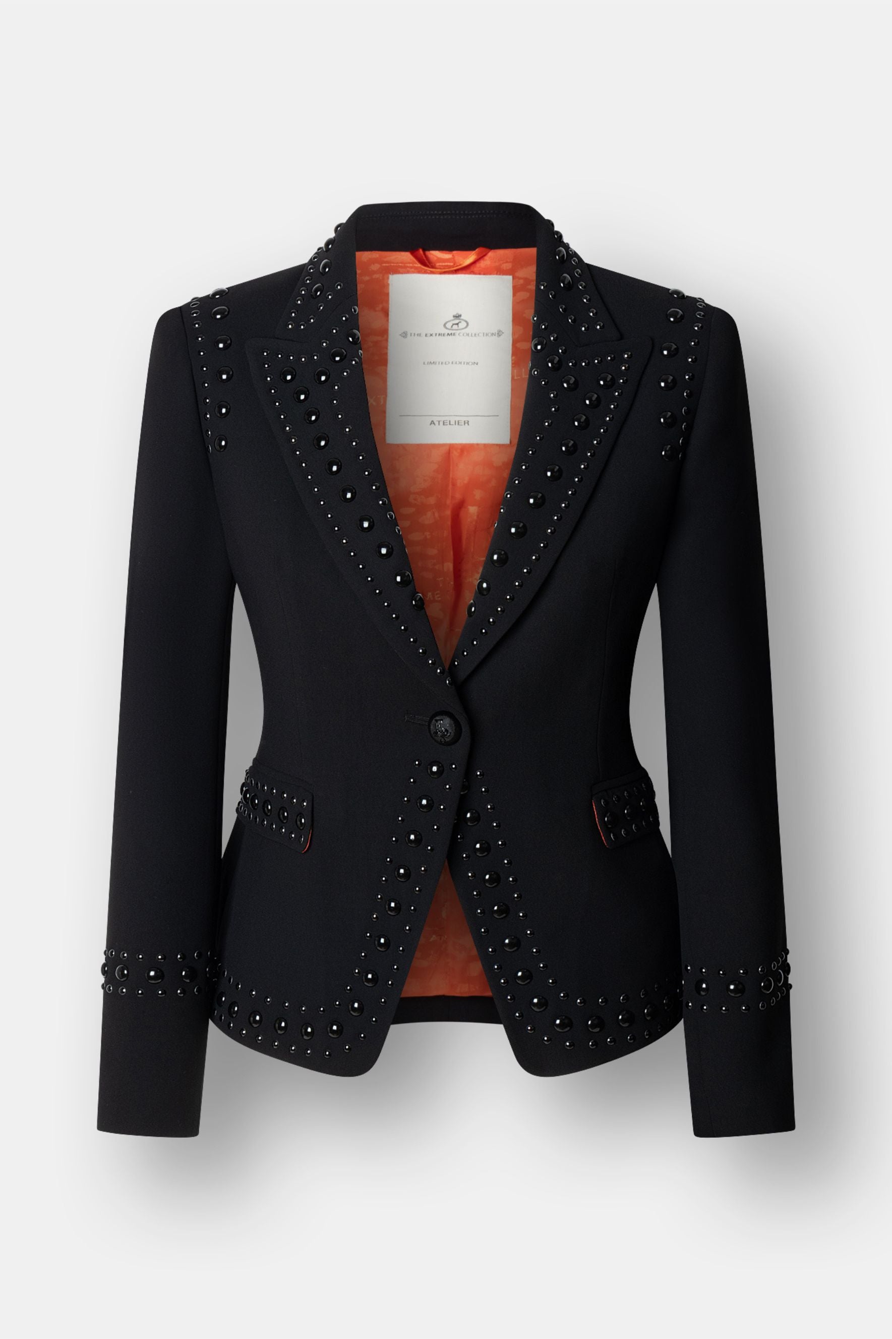 Blazer negra con tachuelas Rock Star - Edición Limitada