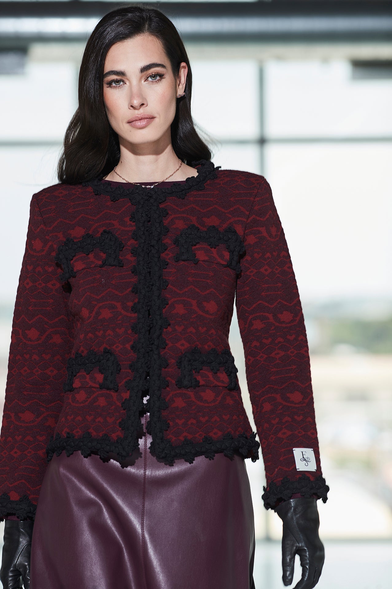CHAQUETA CORTA VINO SOLANGE