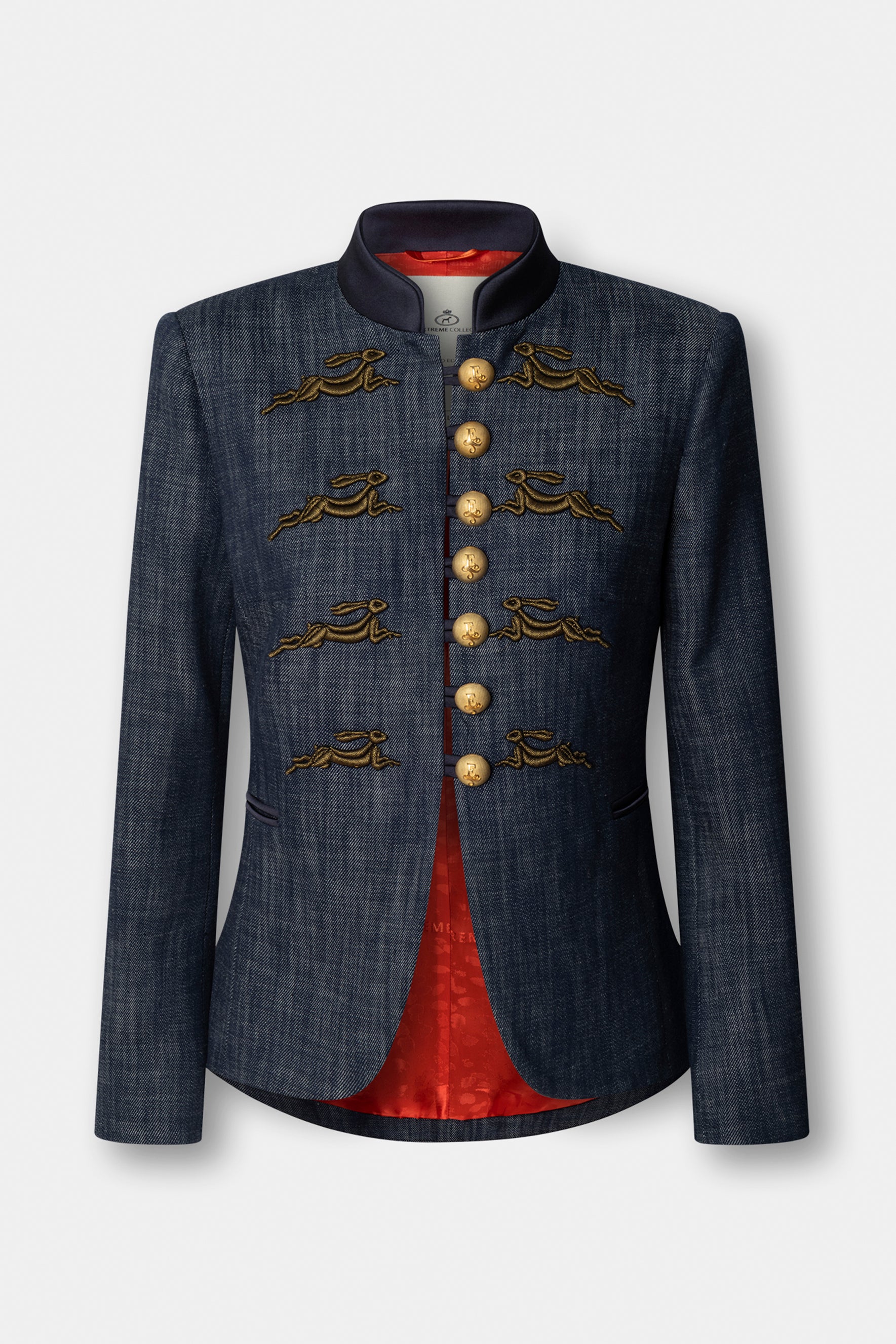 Blazer bordada denim Star Rabbit