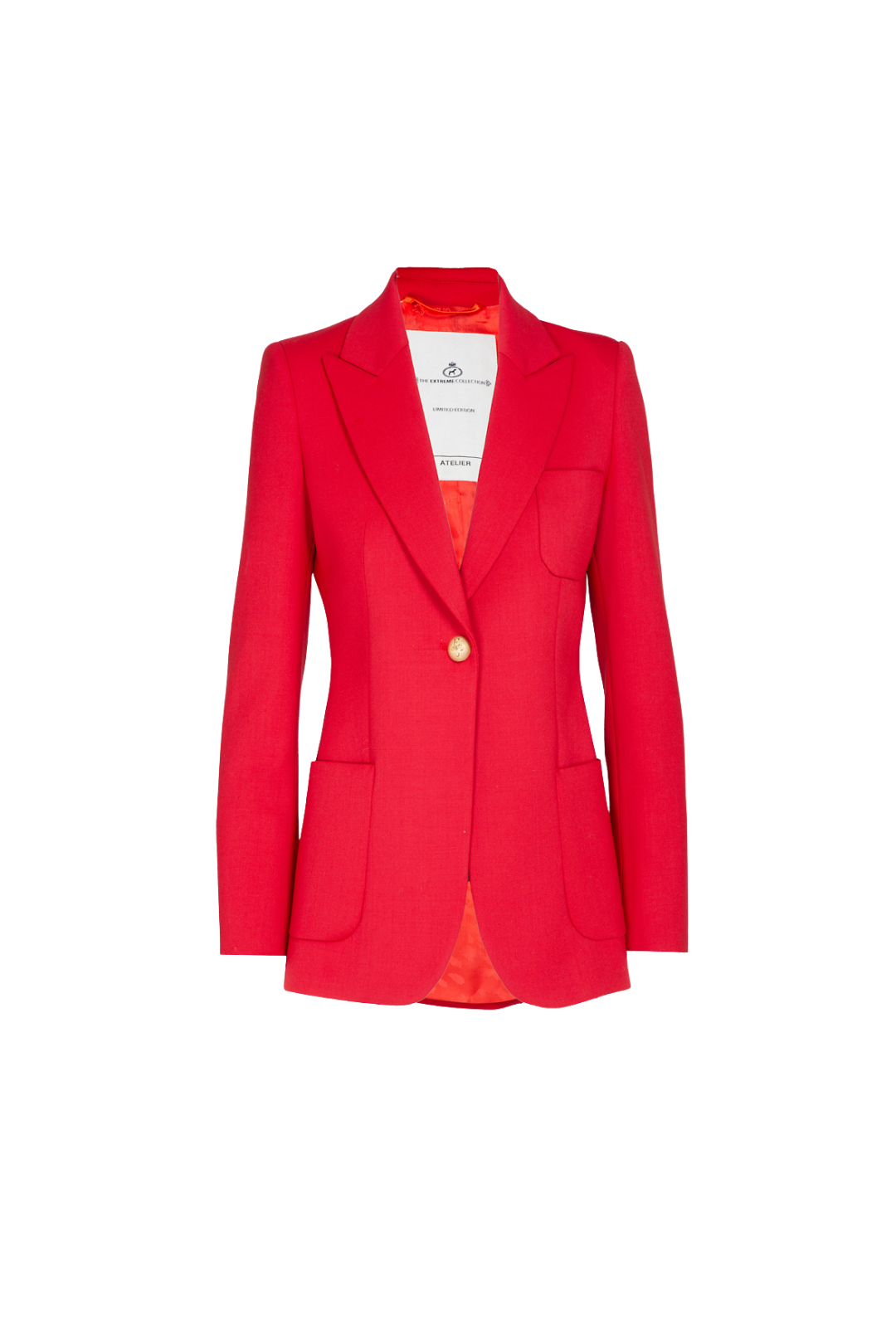 BLAZER BENEDETTA ROJO BOLSILLOS PLASTON