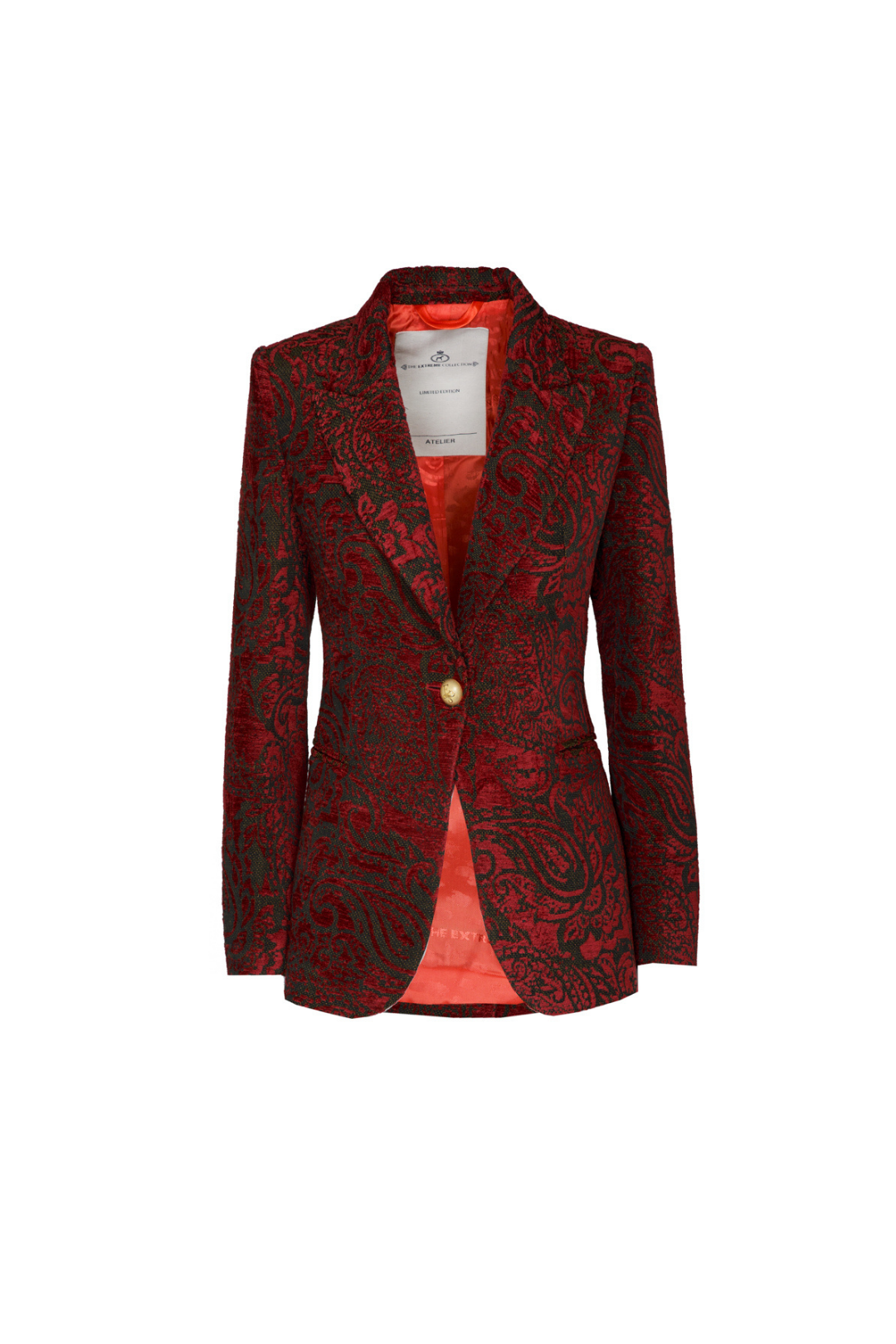 BLAZER JAQCUARD MERLOT SCOTLAND FLOWER
