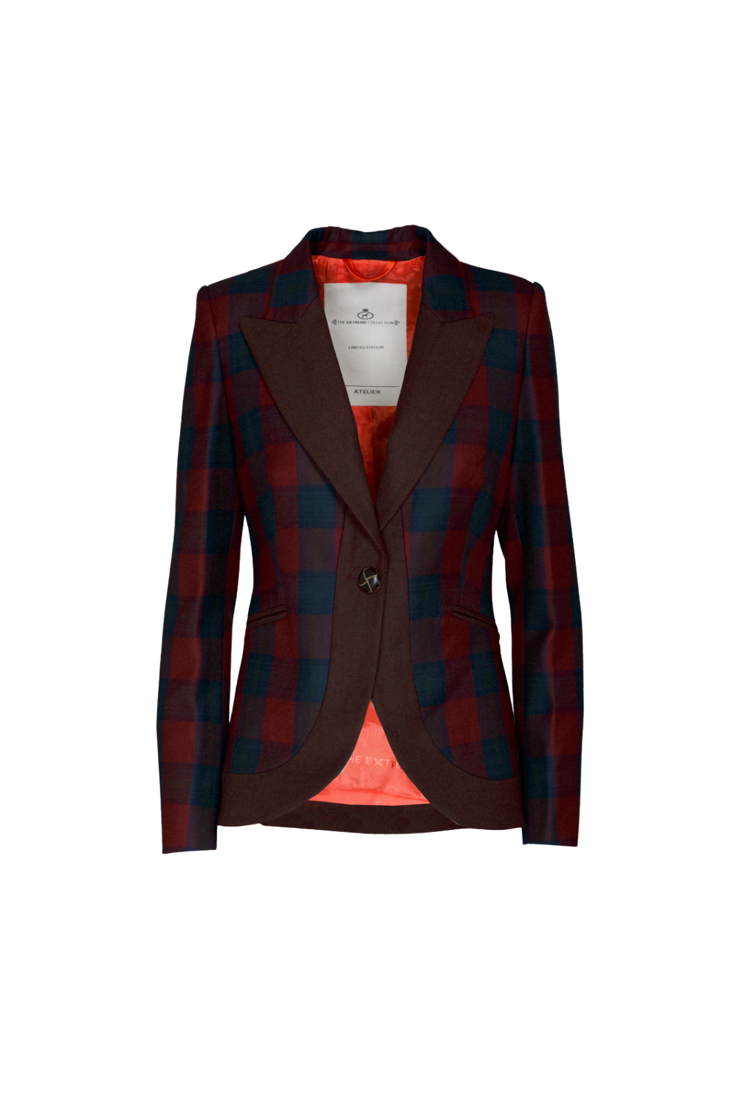 BLAZER CUADRO MERLOT CAMERON CLAN