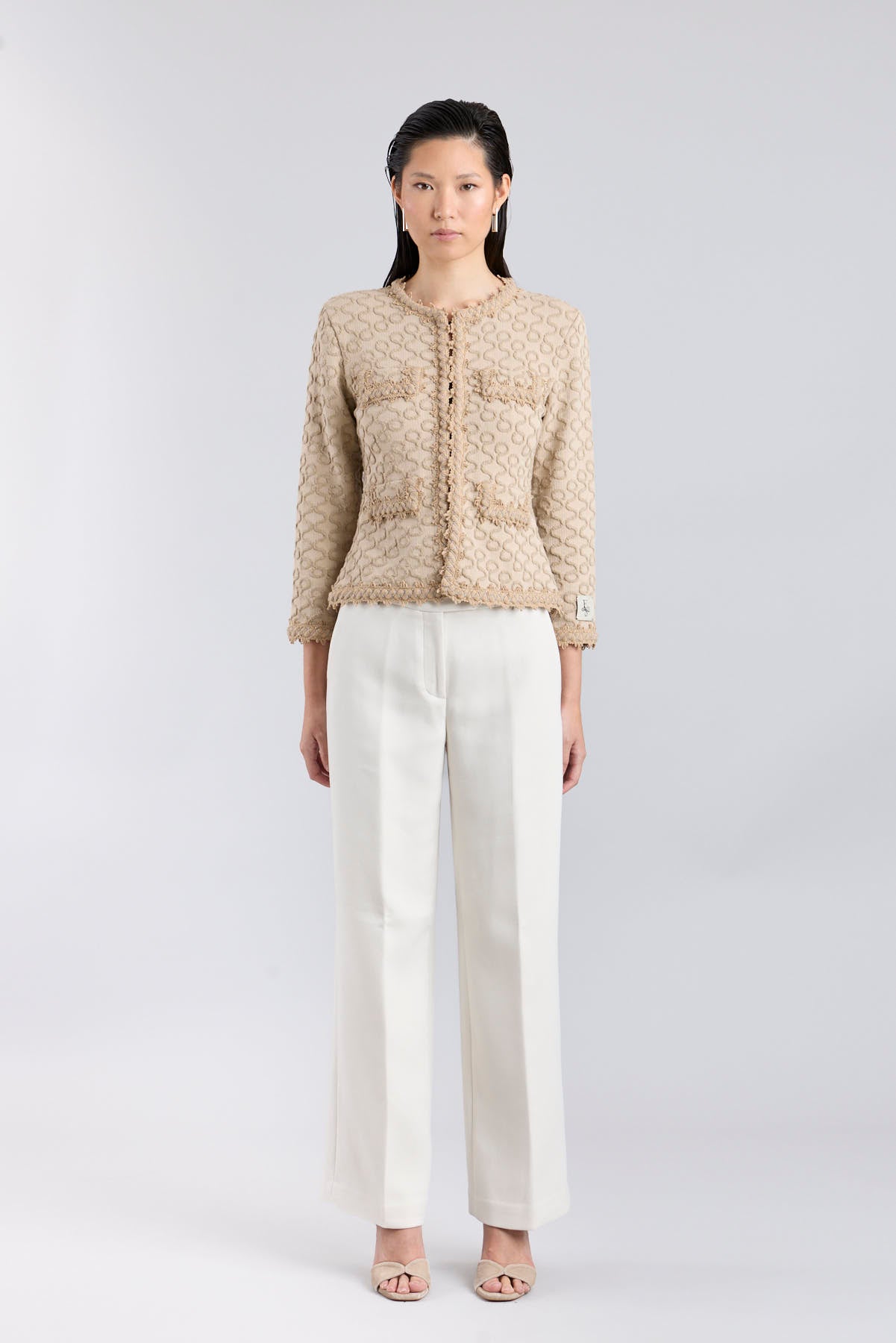 Chaqueta punto beige mujer Paola - Edición Limitada