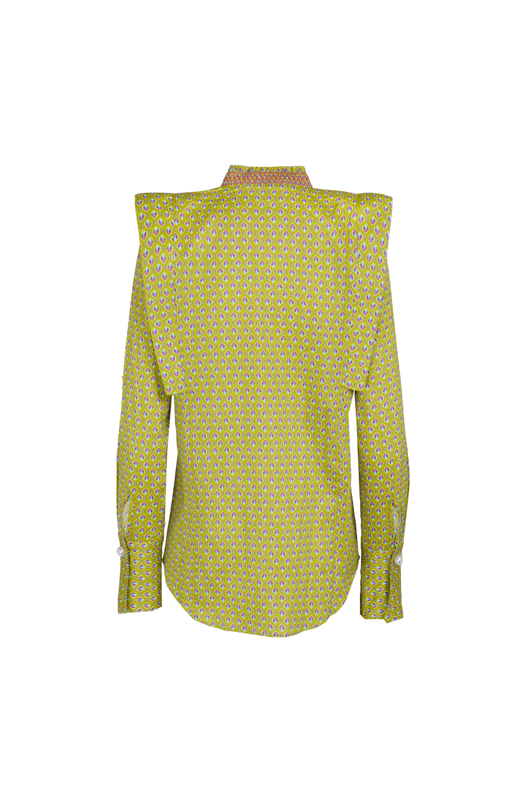 BEE PRINT PLEATED SHIRT