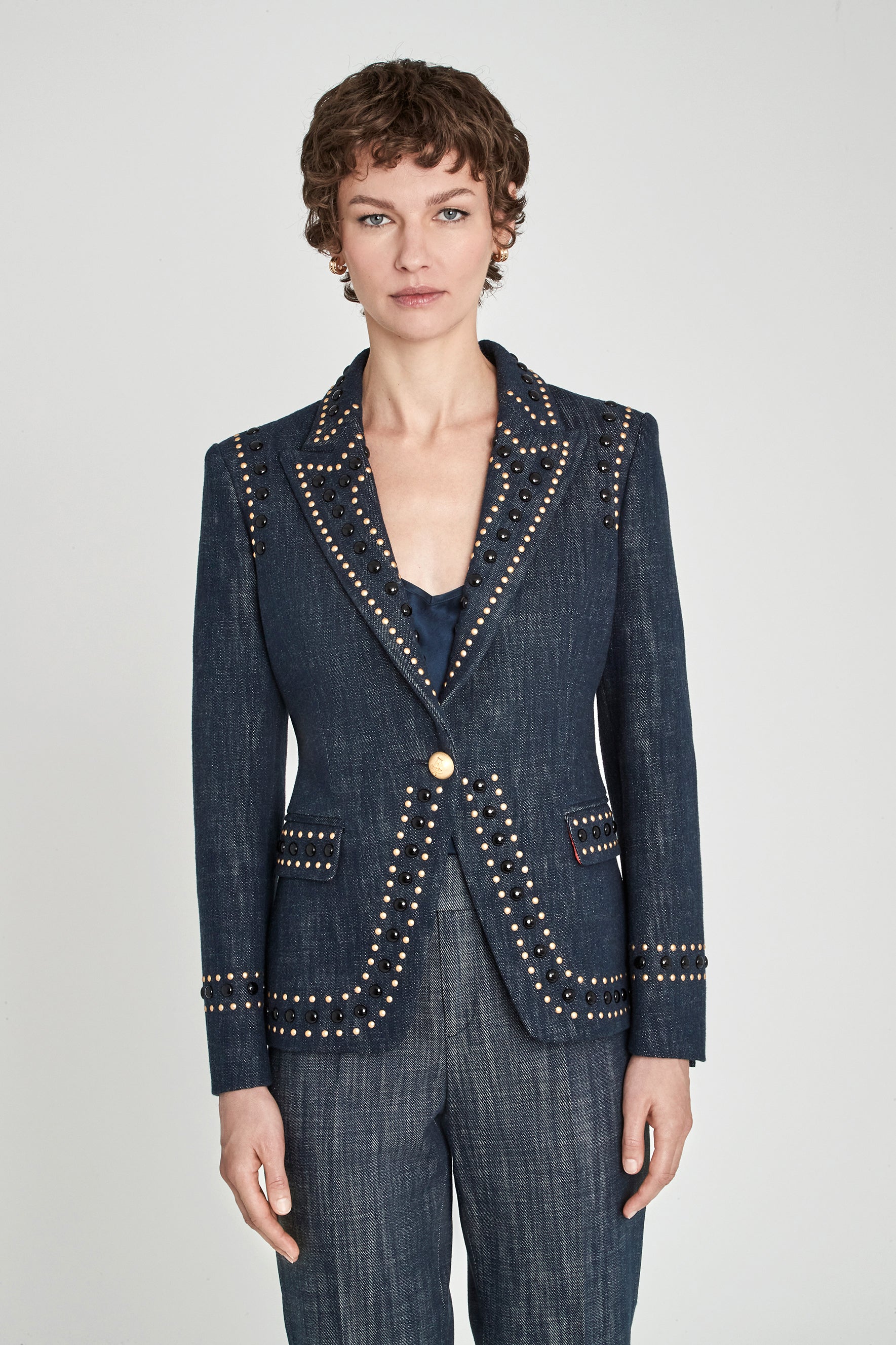 BLAZER ENTALLADA DENIM ROCK STAR