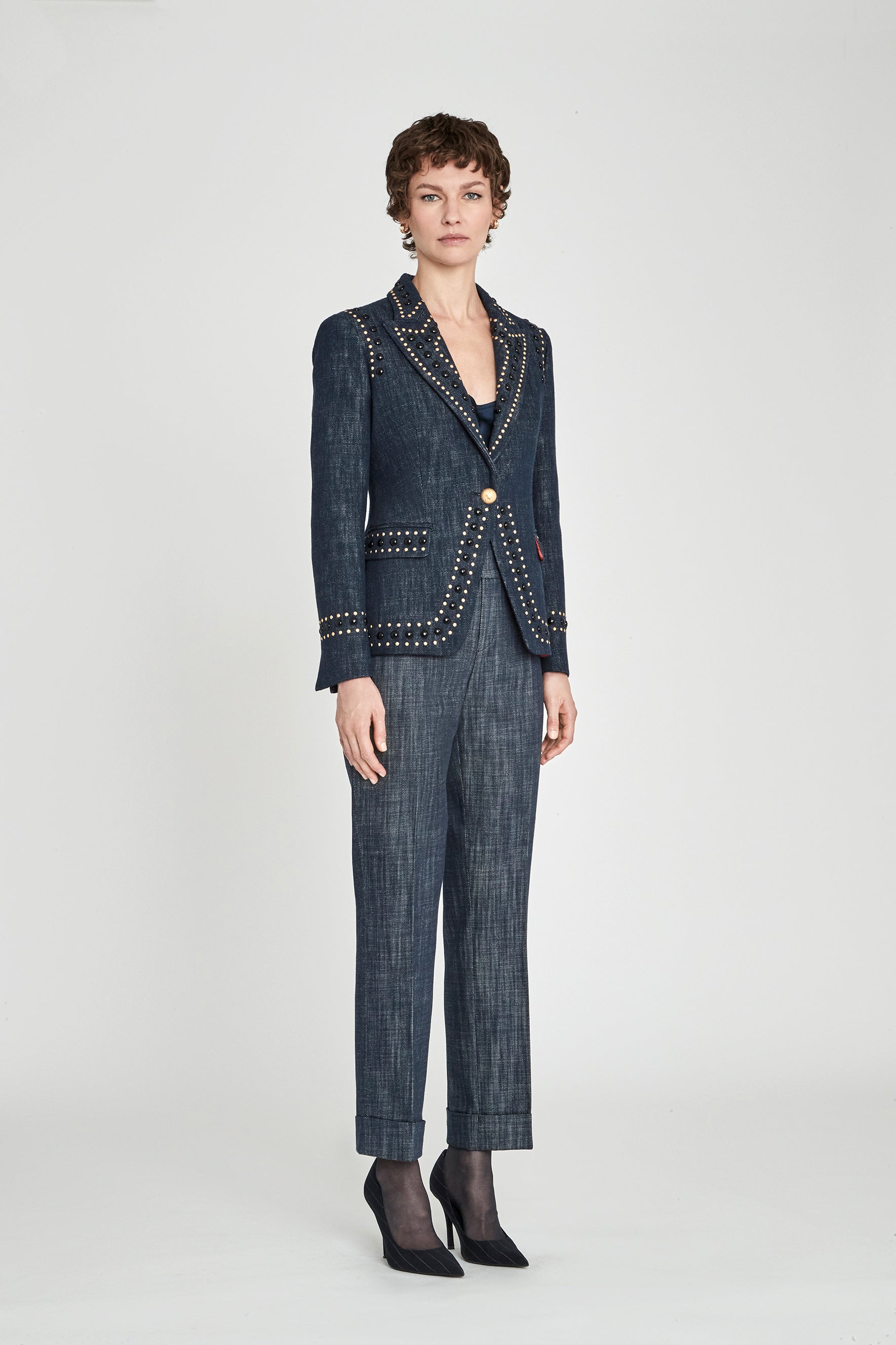 BLAZER ENTALLADA DENIM ROCK STAR