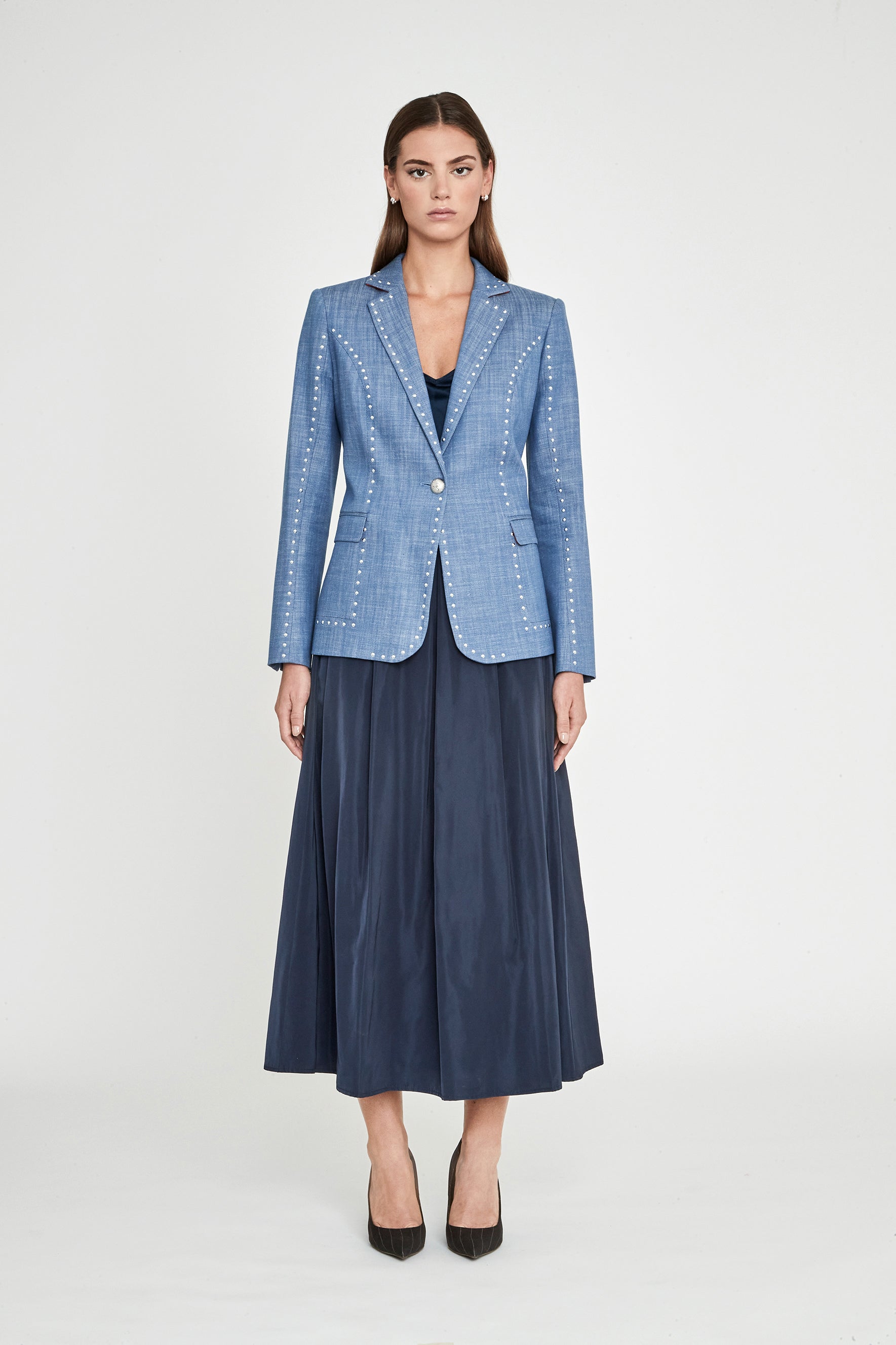 BLAZER TACHAS DENIM DOMINIQUE
