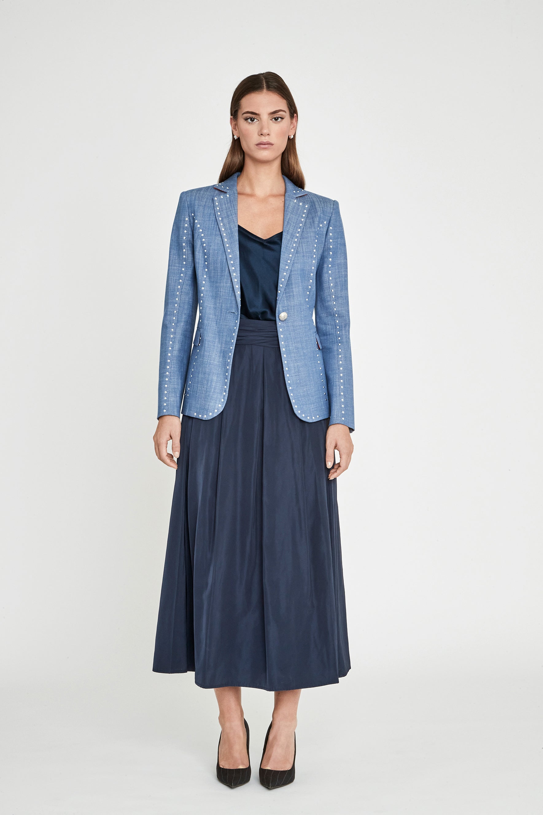 BLAZER TACHAS DENIM DOMINIQUE
