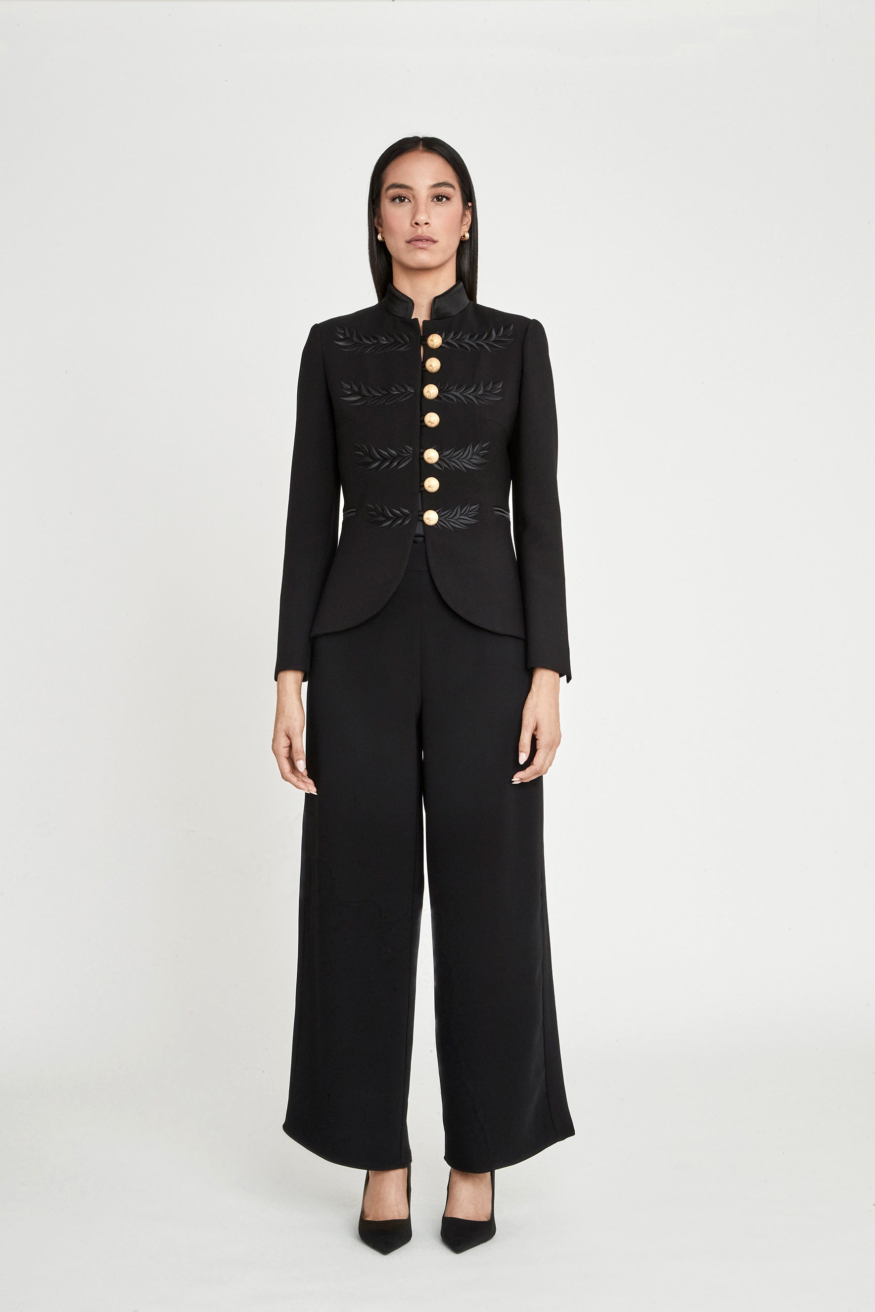 BLAZER MILITAR AZABACHE RENATA BLACK