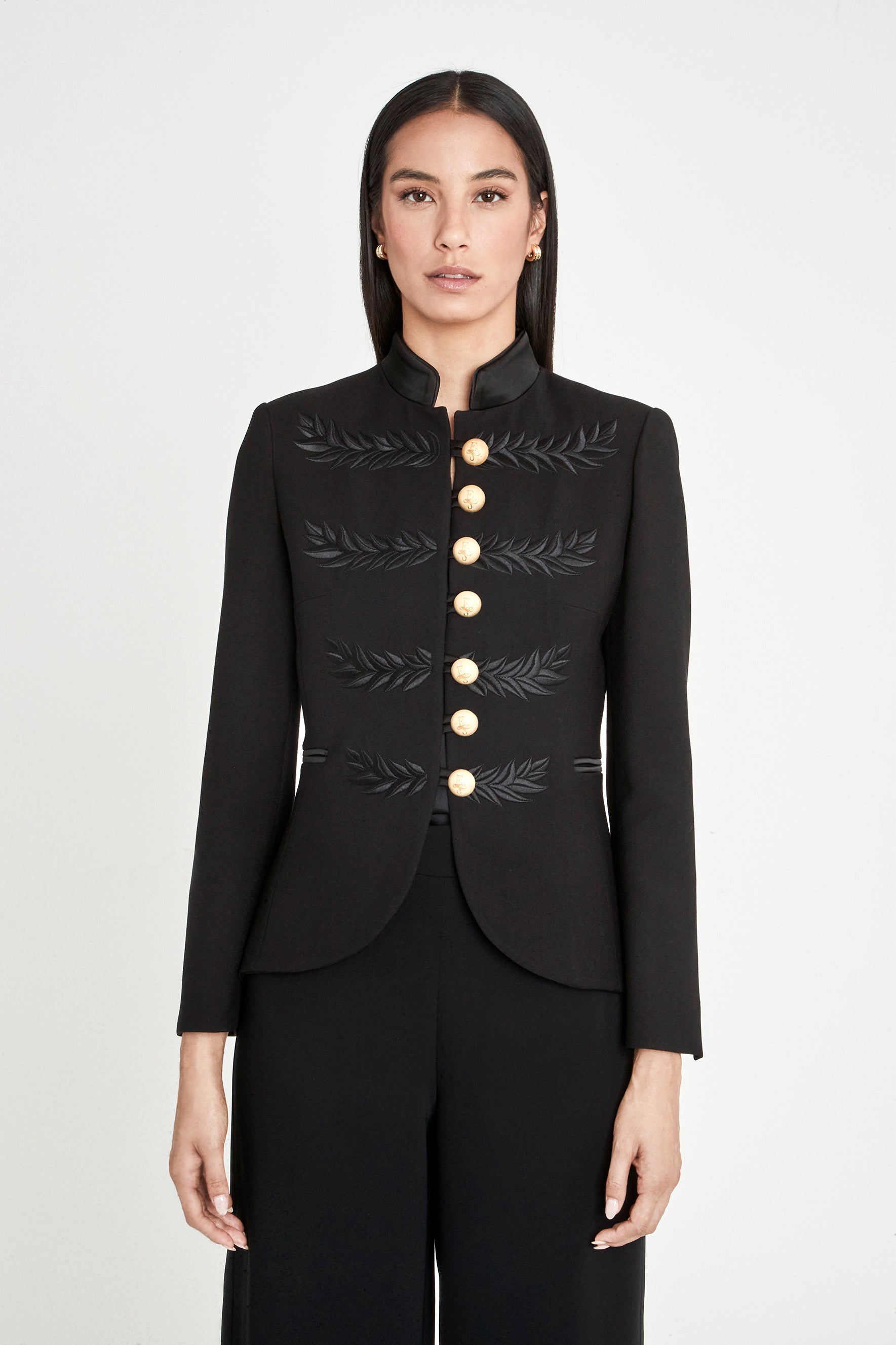 BLAZER MILITAR AZABACHE RENATA BLACK