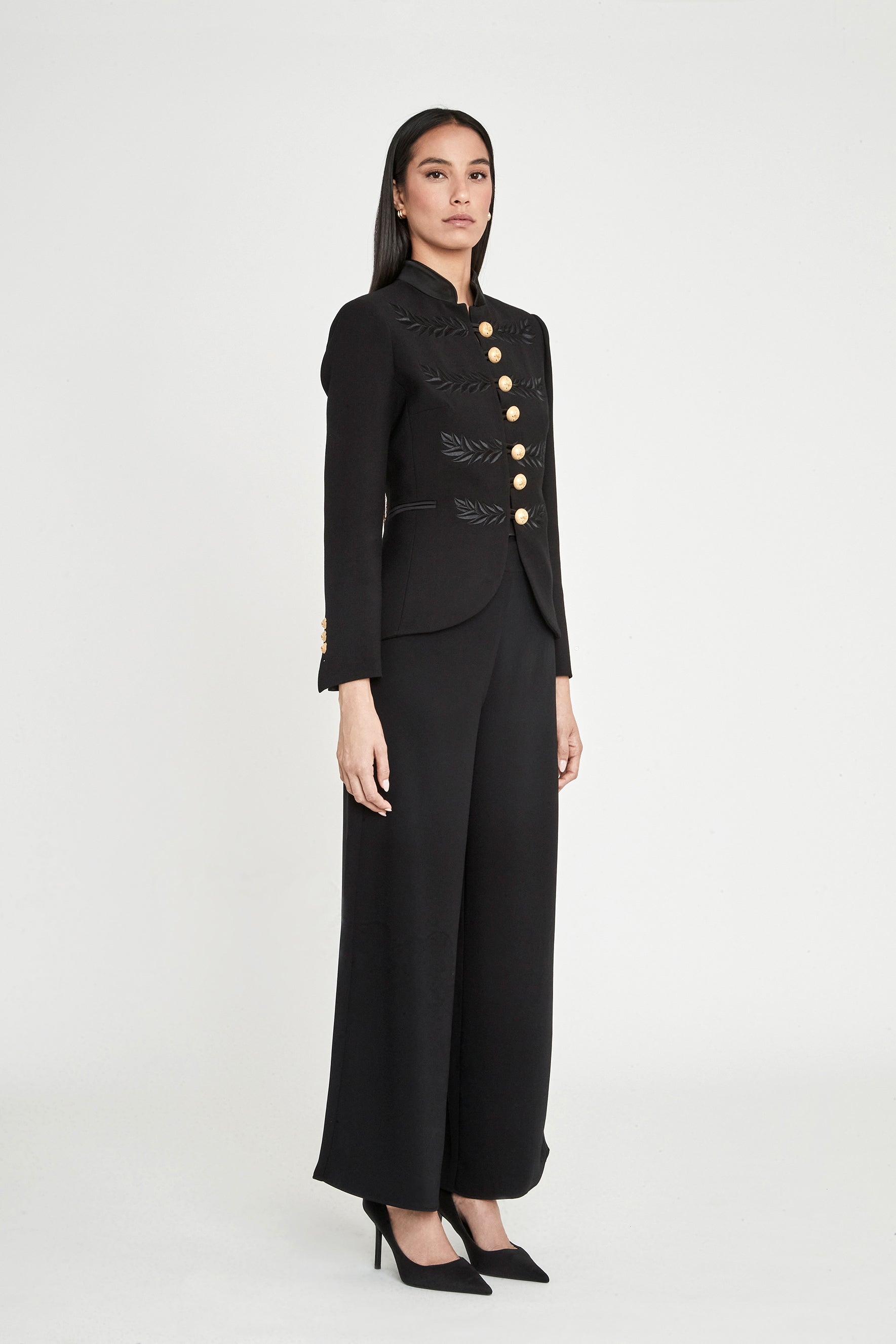 BLAZER MILITAR AZABACHE RENATA BLACK