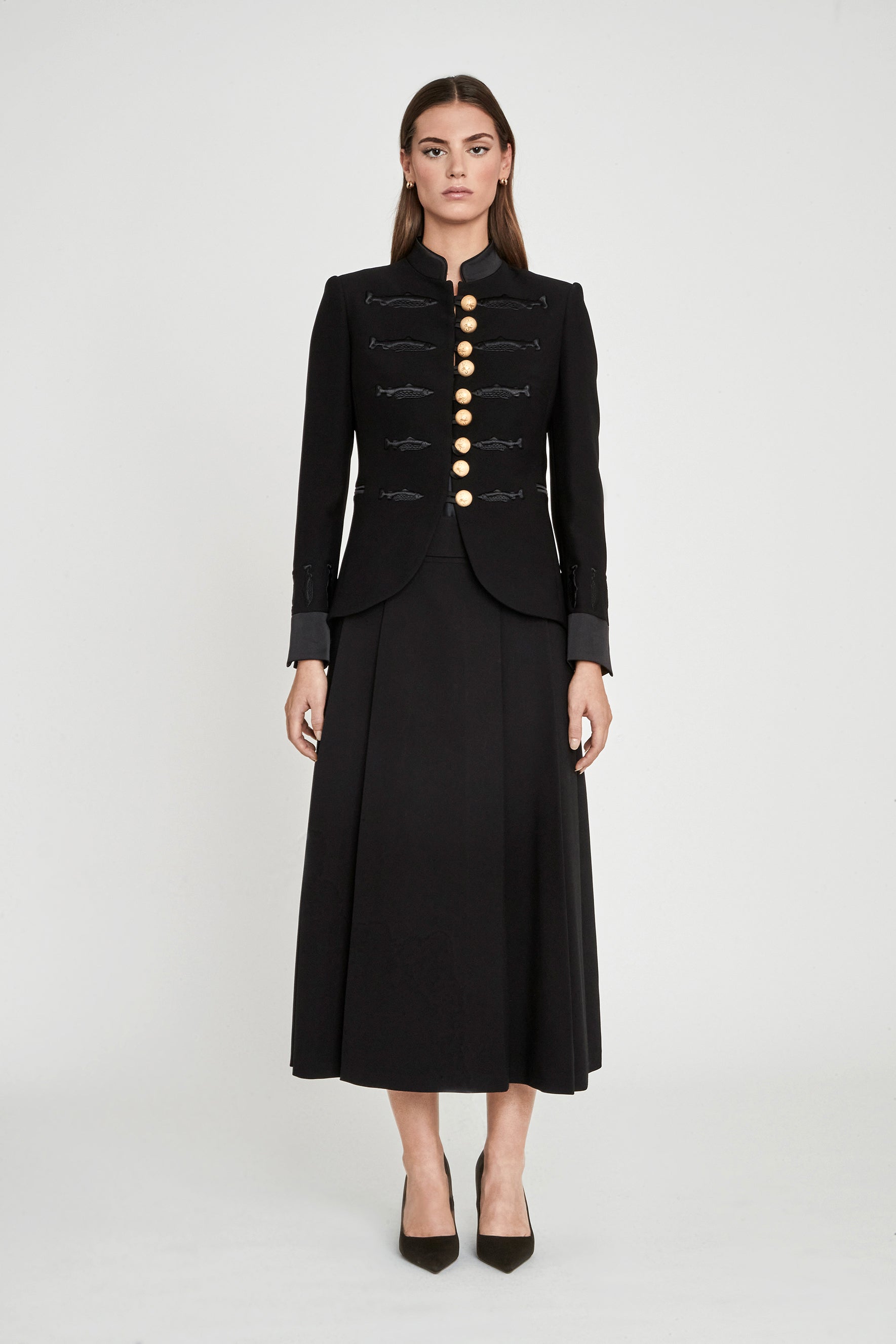 BLAZER BORDADO PECES NUVOLA BLACK