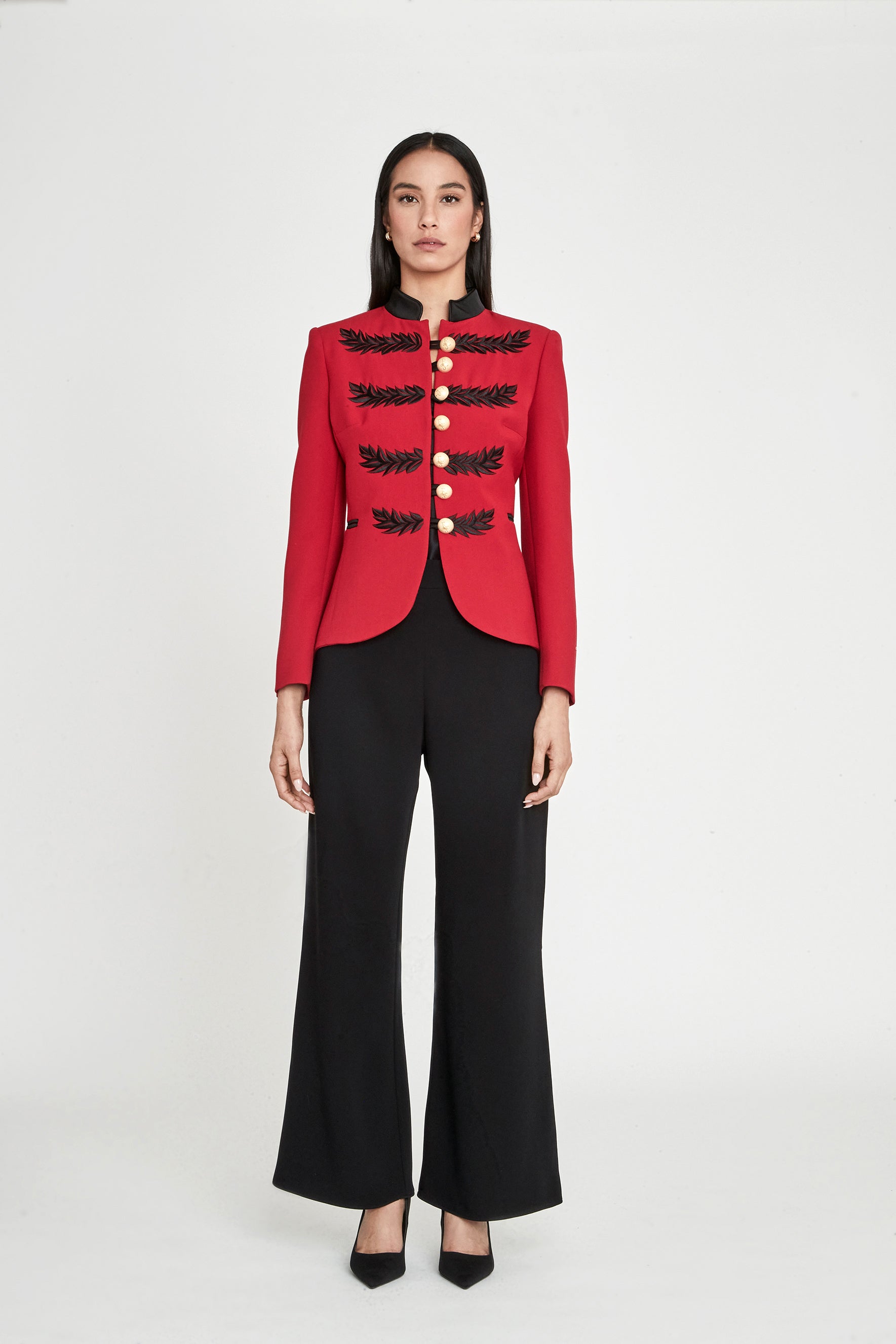 BLAZER MILITAR CARMIN RENATA BLACK