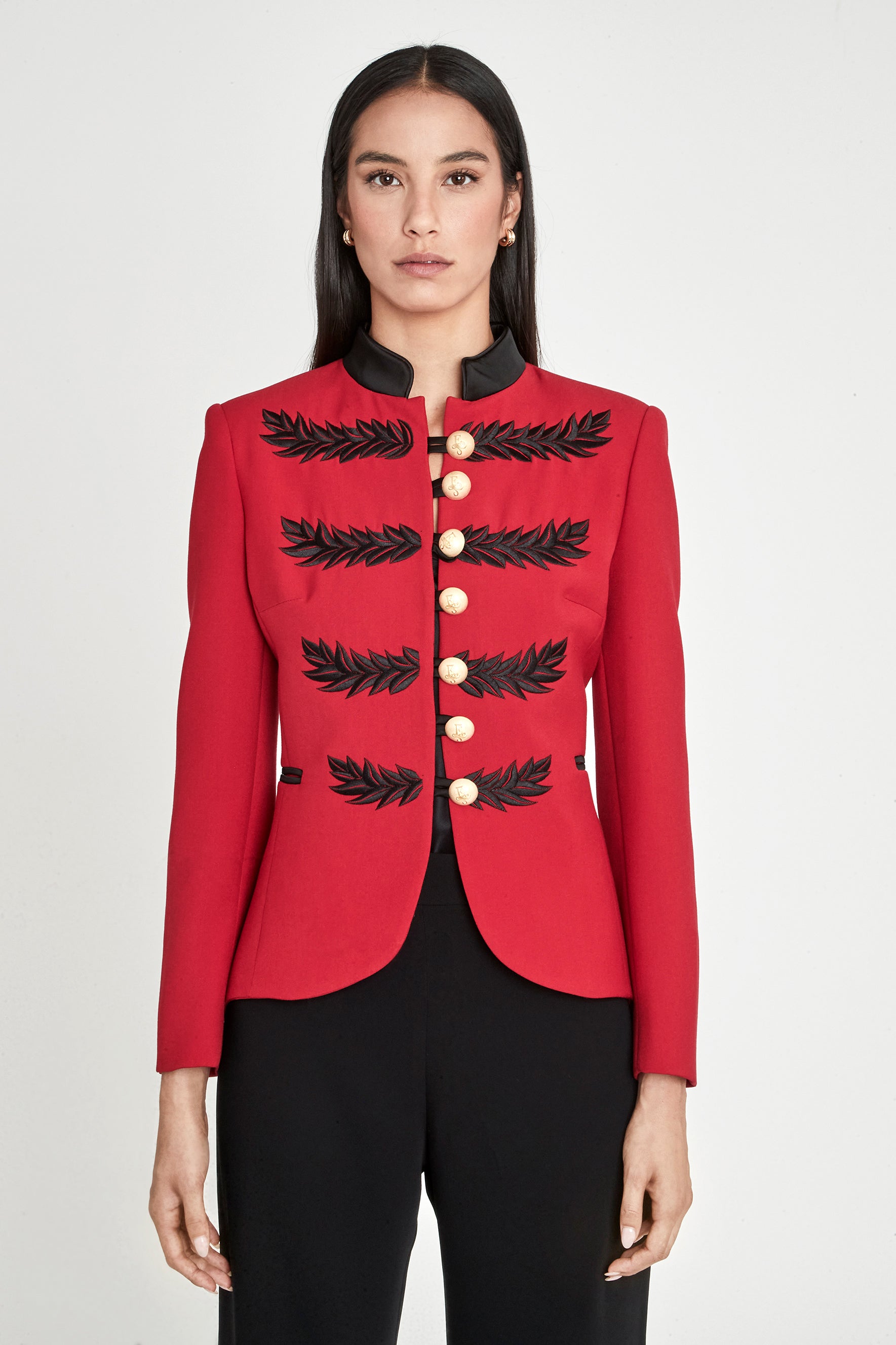 BLAZER MILITAR CARMIN RENATA BLACK