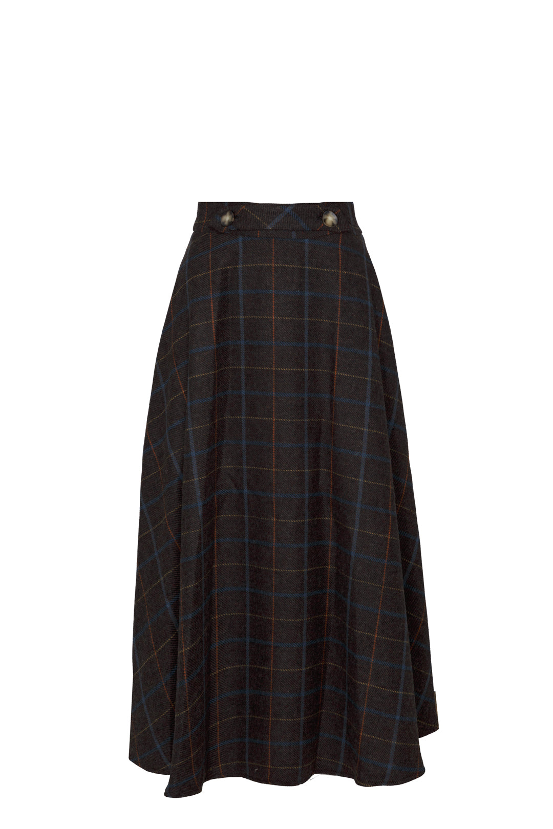 FALDA MIDI CUADROS ZAFIRO PETRA 02