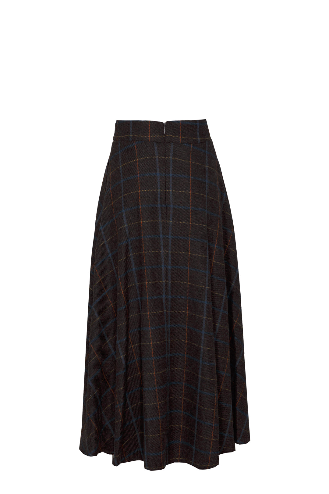FALDA MIDI CUADROS ZAFIRO PETRA 02